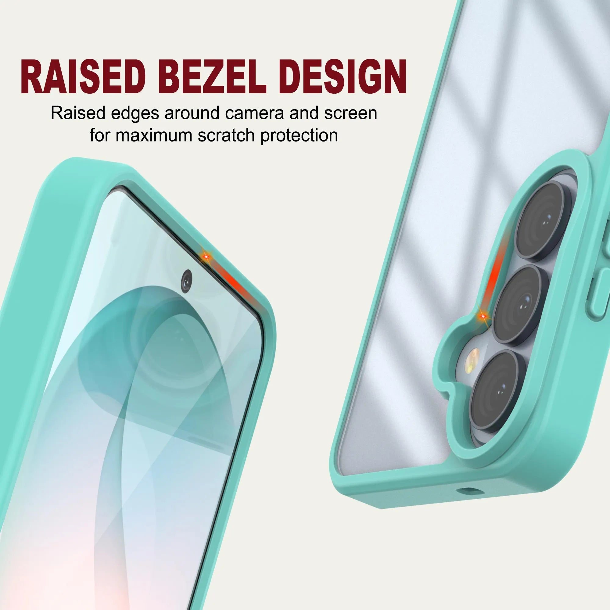 Galaxy S26 Plus Case [Clear Acrylic Series] [Non-Slip] For Galaxy S26 Plus [Teal]