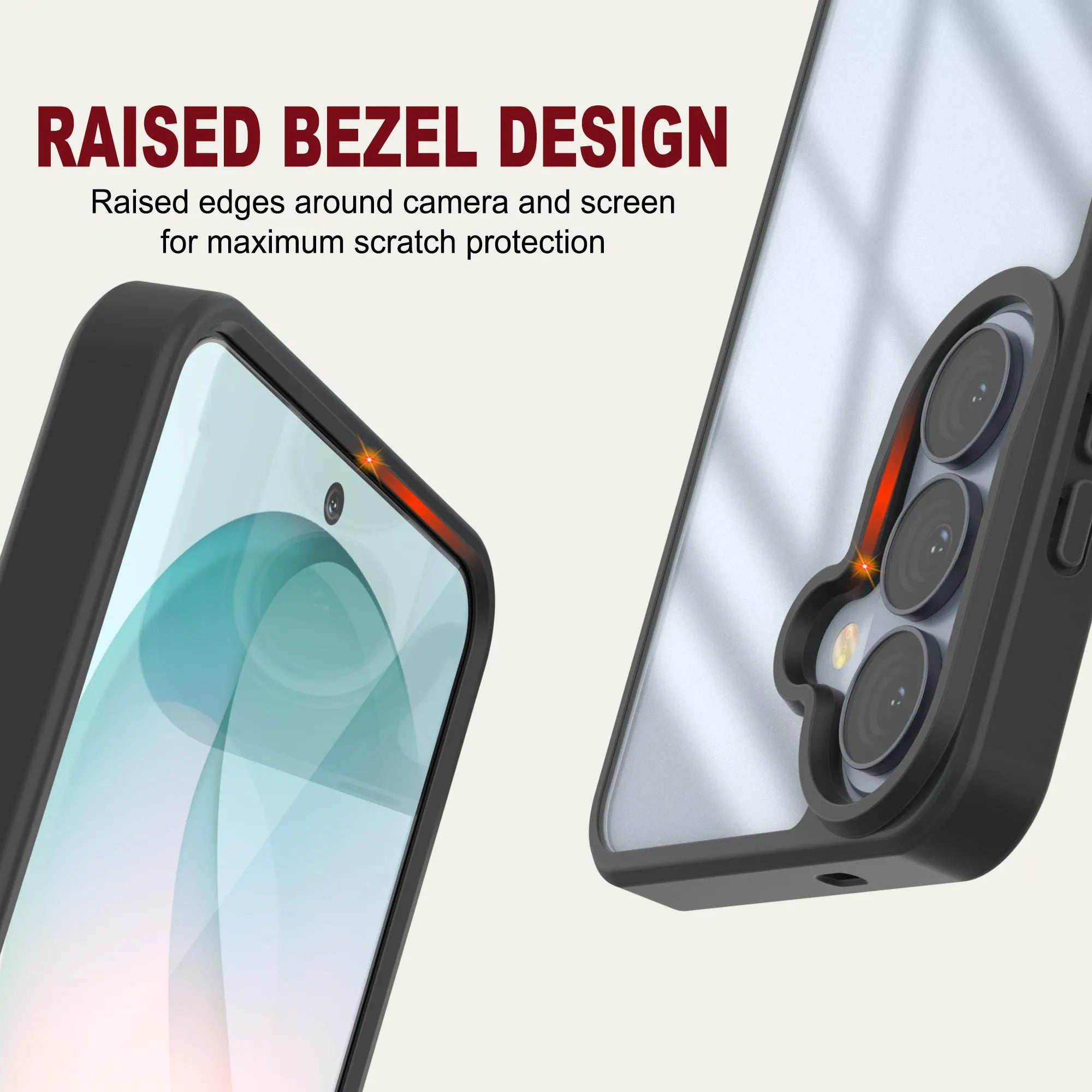 Galaxy S26 Plus Case [Clear Acrylic Series] [Non-Slip] For Galaxy S26 Plus [Black]