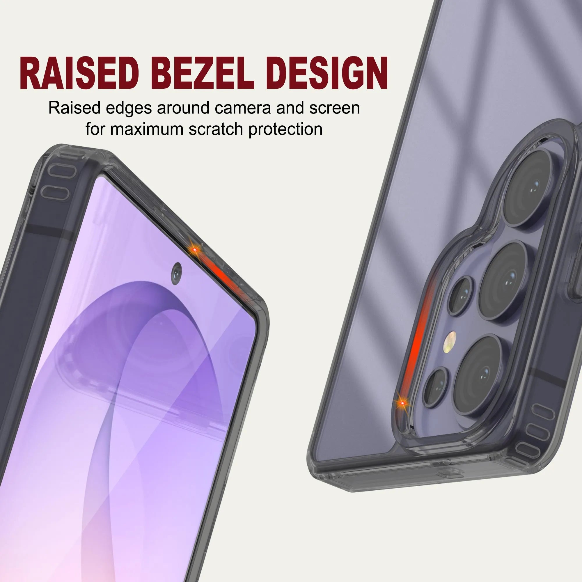 Galaxy S26 Ultra Case [Clear Acrylic Series] [Non-Slip] For Galaxy S26 Ultra [Transparent Black]