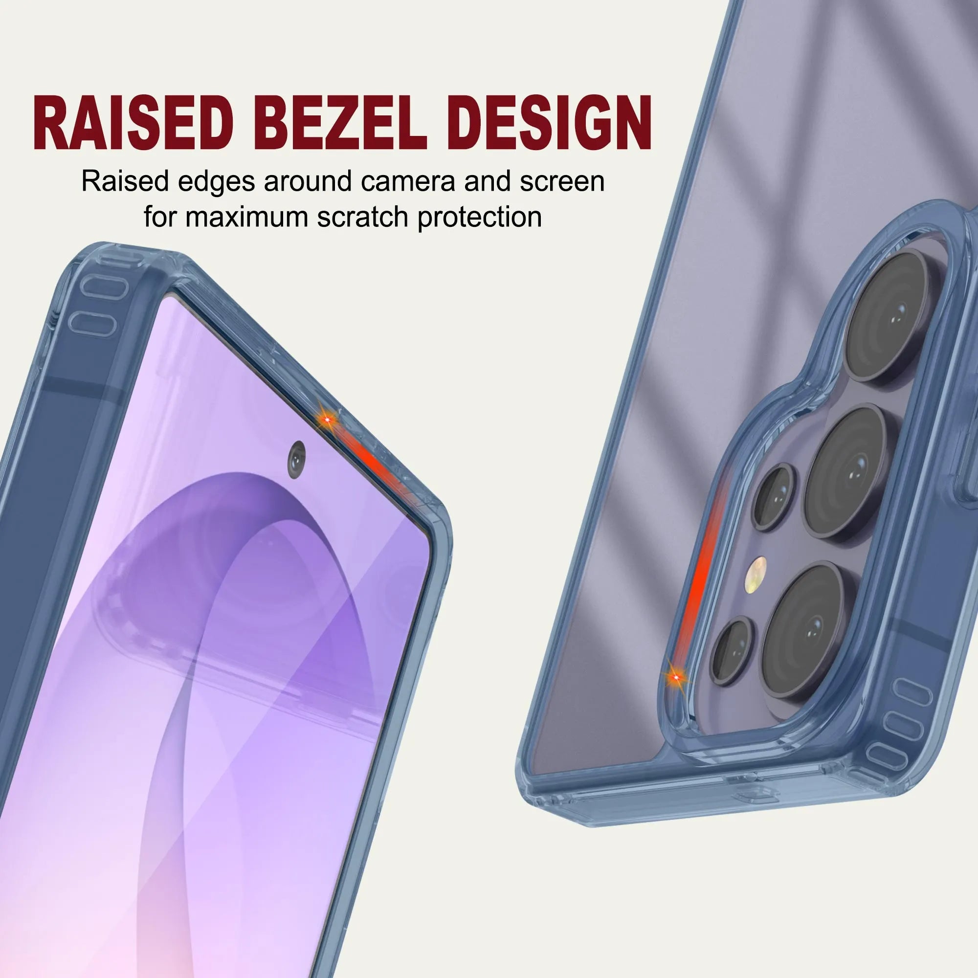 Galaxy S26 Ultra Case [Clear Acrylic Series] [Non-Slip] For Galaxy S26 Ultra [Blue]
