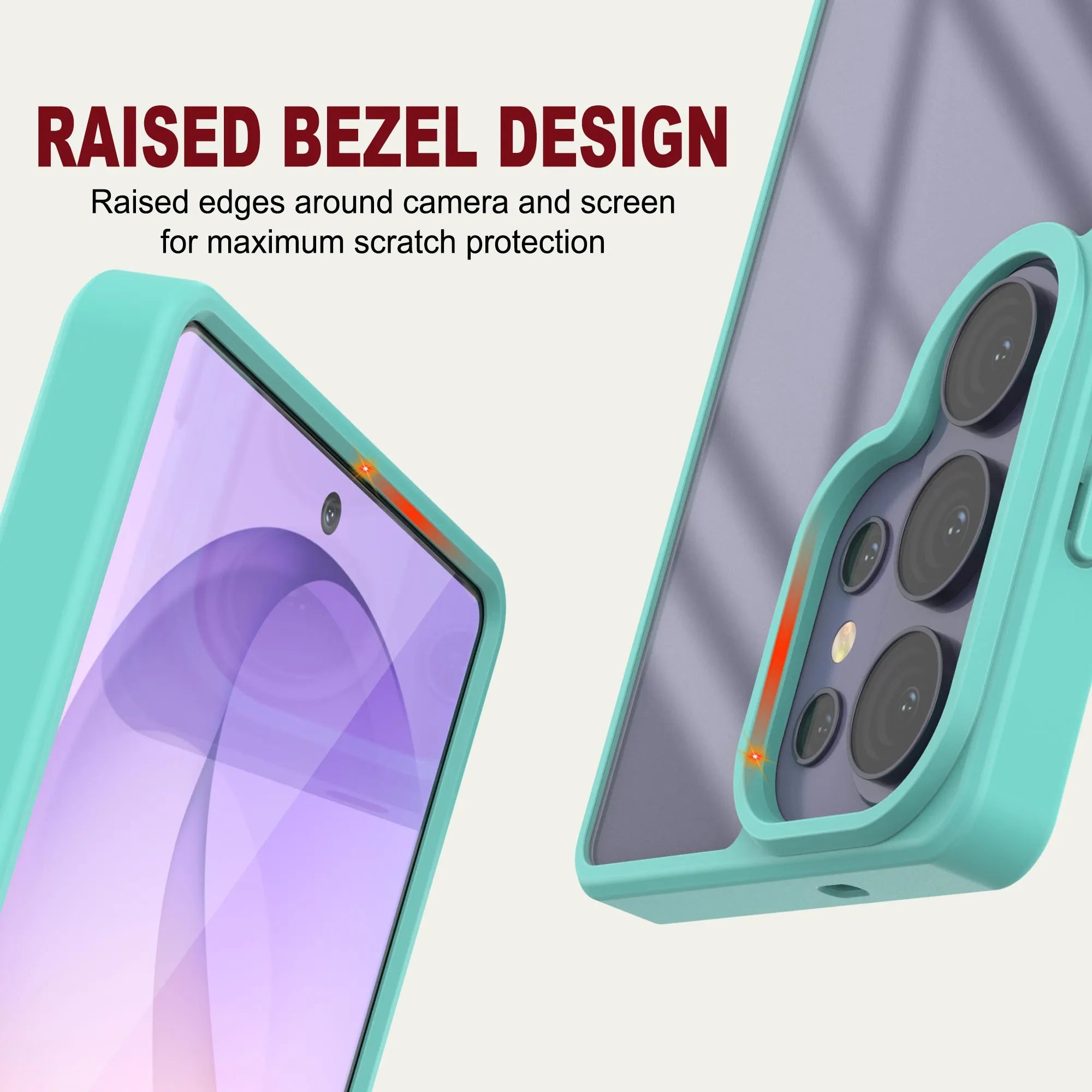 Galaxy S26 Ultra Case [Clear Acrylic Series] [Non-Slip] For Galaxy S26 Ultra [Teal]