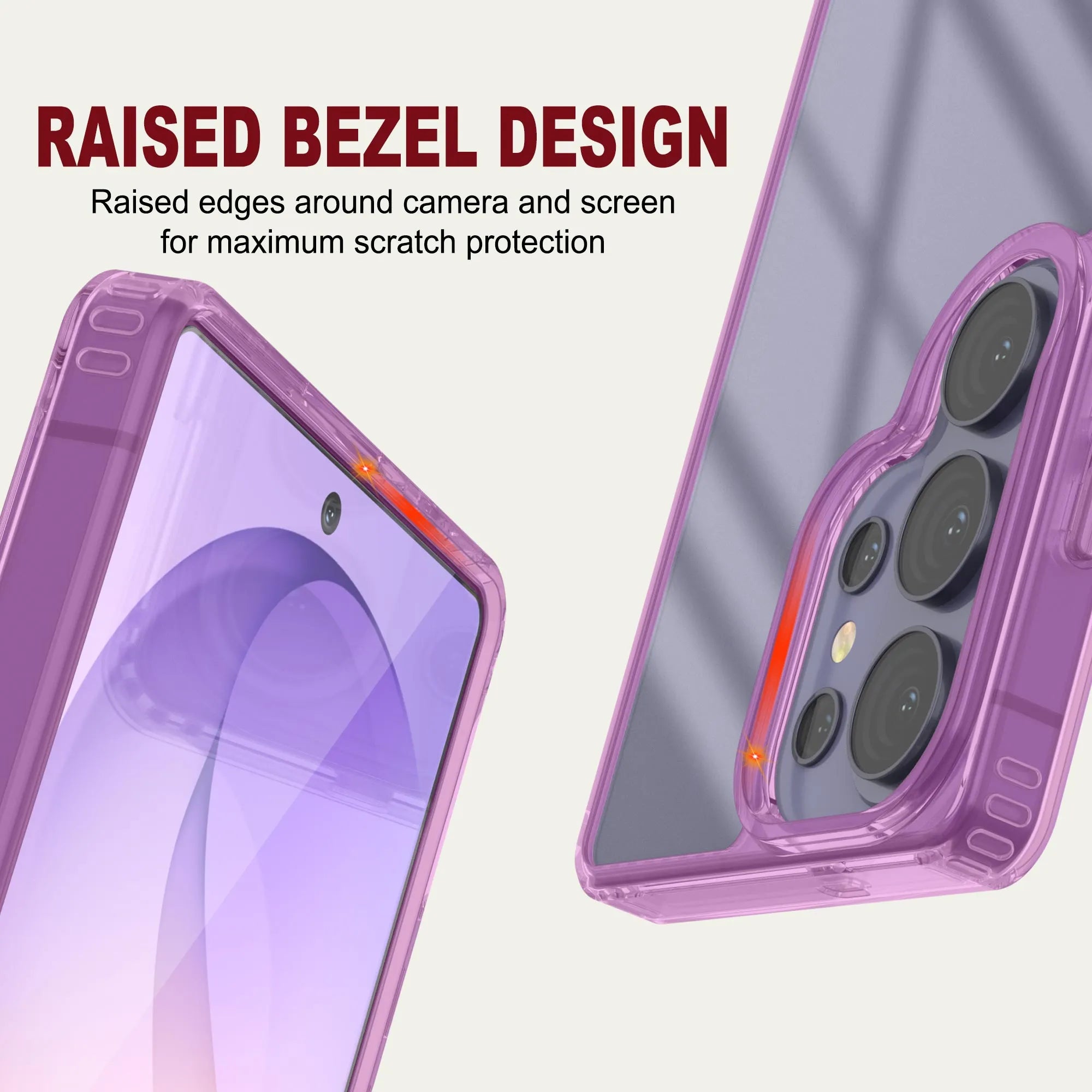Galaxy S26 Ultra Case [Clear Acrylic Series] [Non-Slip] For Galaxy S26 Ultra [Pink]
