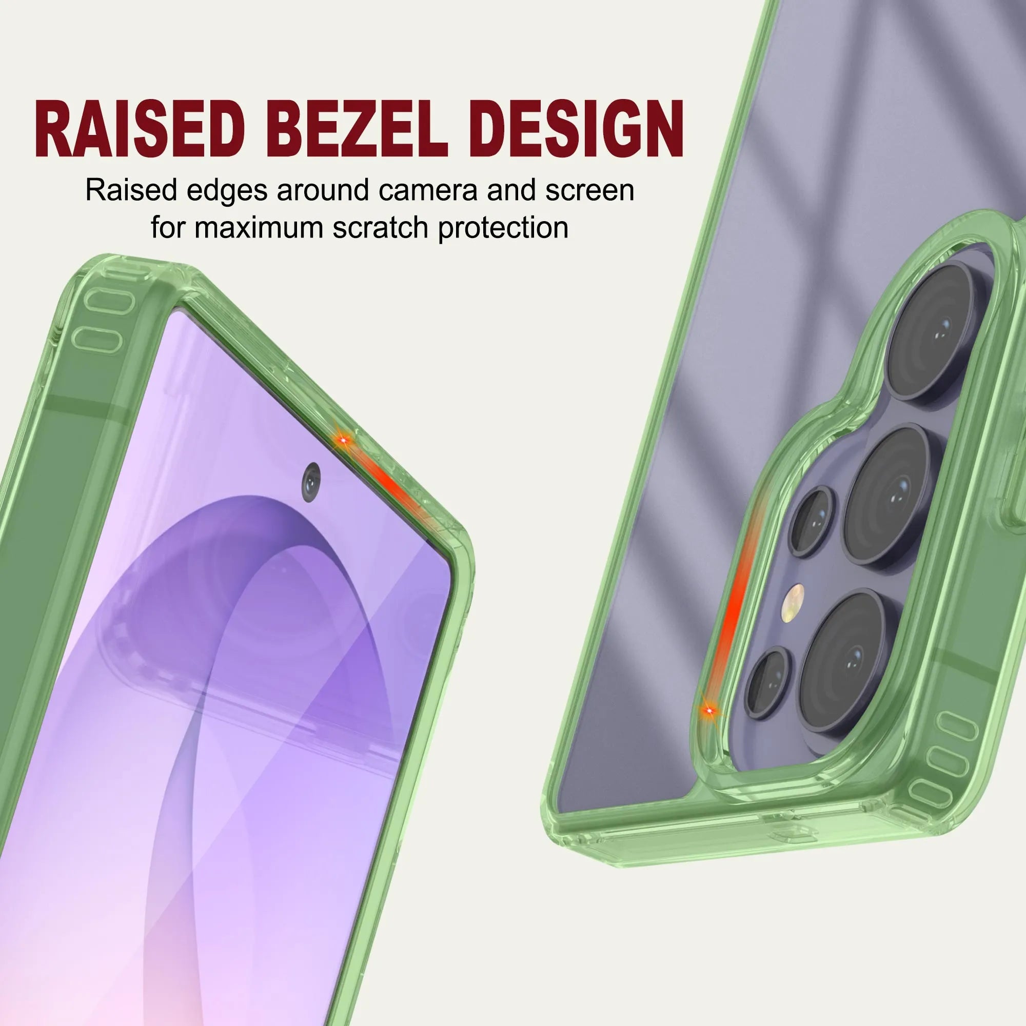 Galaxy S26 Ultra Case [Clear Acrylic Series] [Non-Slip] For Galaxy S26 Ultra [Green]