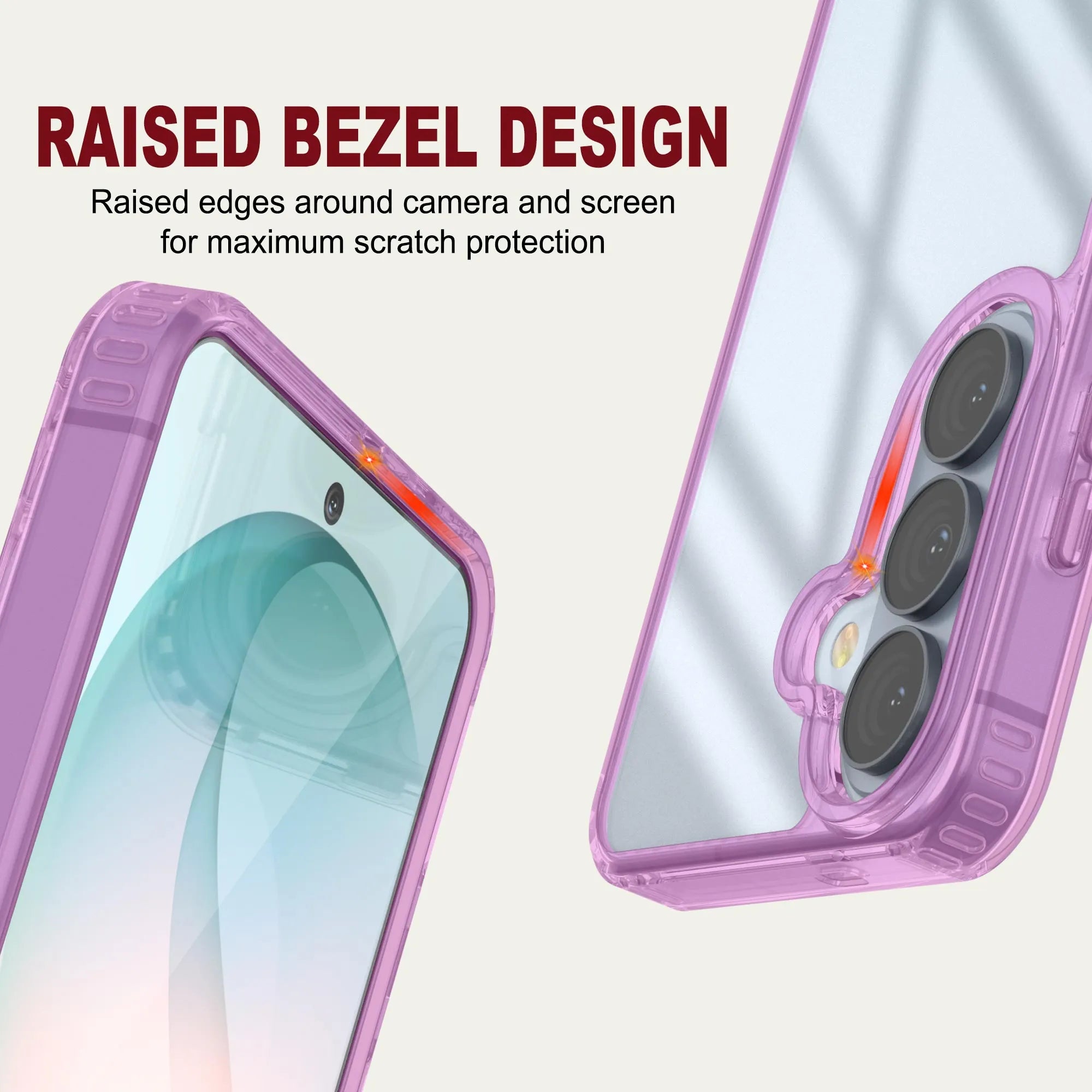 Galaxy S26 Case [Clear Acrylic Series] [Non-Slip] For Galaxy S26 [Pink]