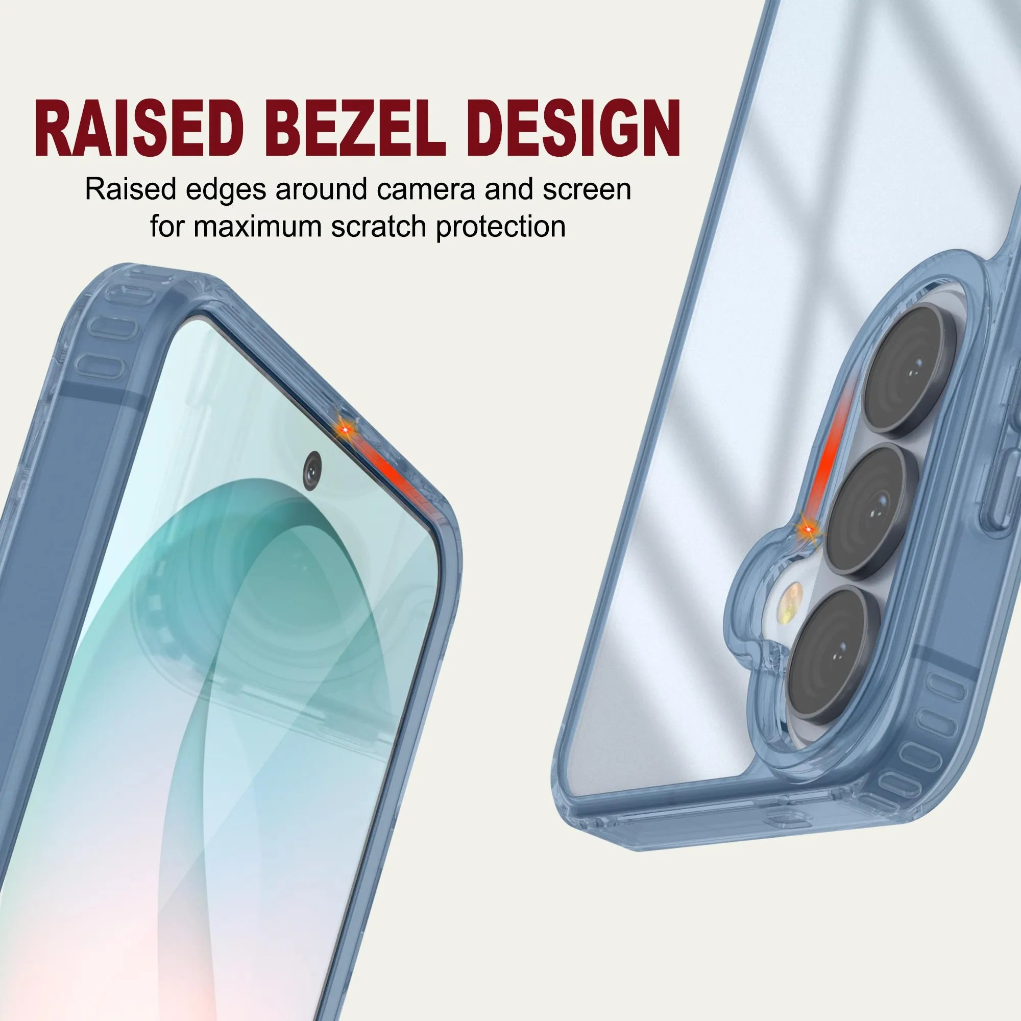 Galaxy S26 Case [Clear Acrylic Series] [Non-Slip] For Galaxy S26 [Blue]