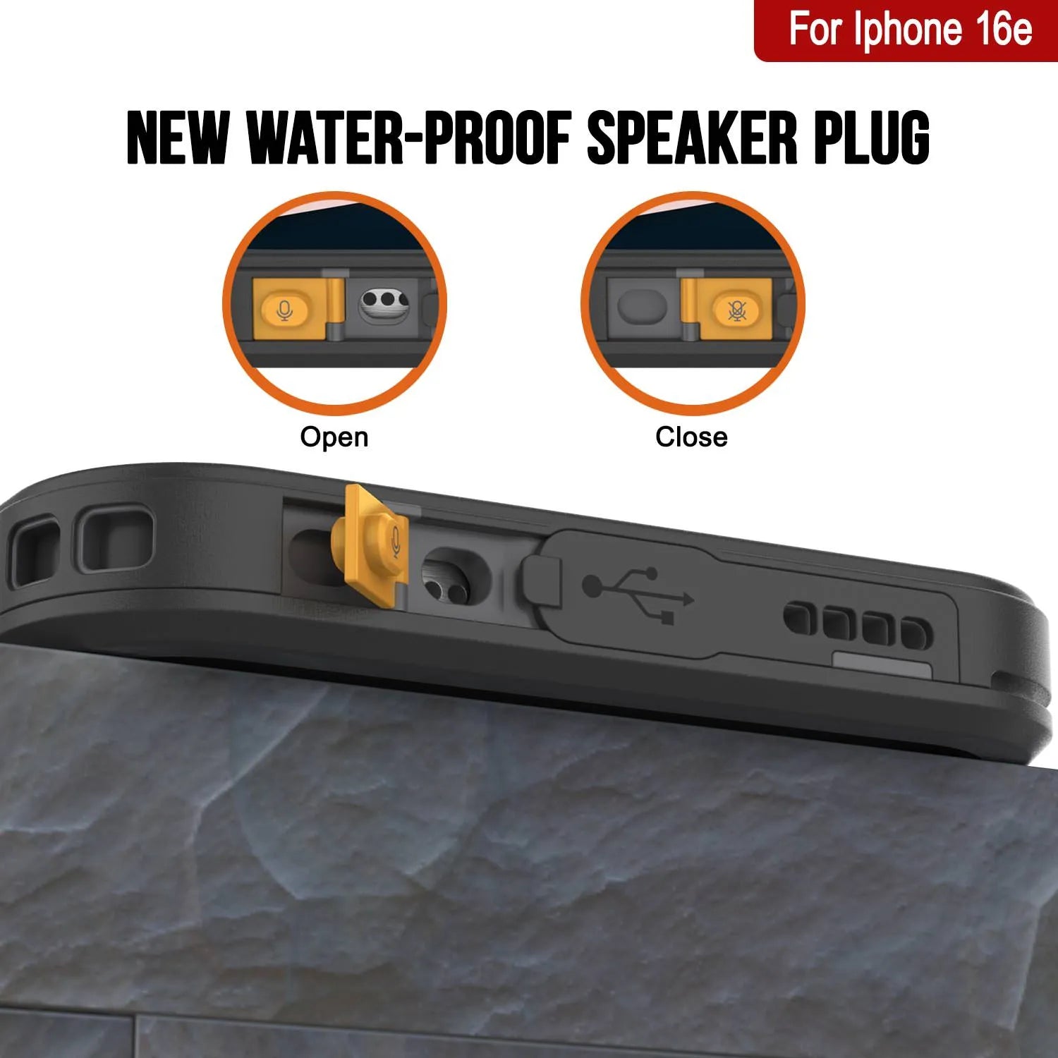 iPhone 16e  Waterproof Case, Punkcase [Extreme Mag Series] Armor Cover W/ Built In Screen Protector [White]