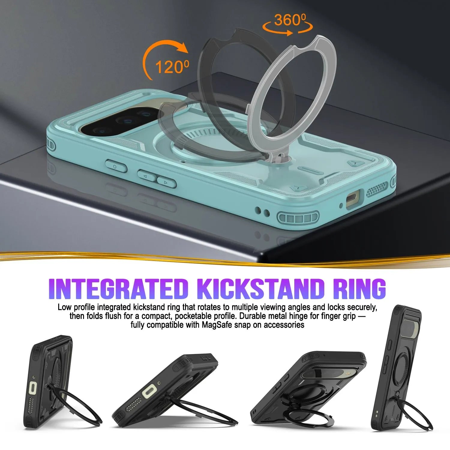 Google Pixel 10 Case Magnetix 2.0 w/ Kickstand [Teal]