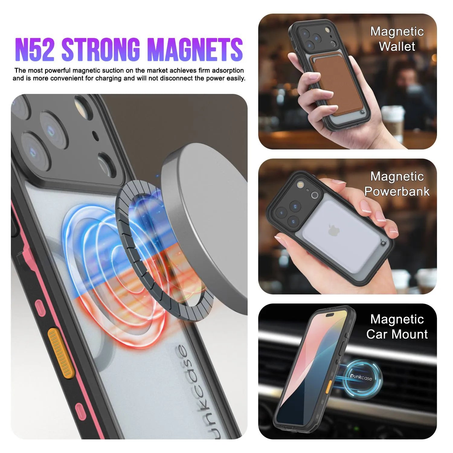 iPhone 17 Pro Max Waterproof IP68 Case, Punkcase [Lilac] [StudStar Series] [Slim Fit] [Dirtproof]