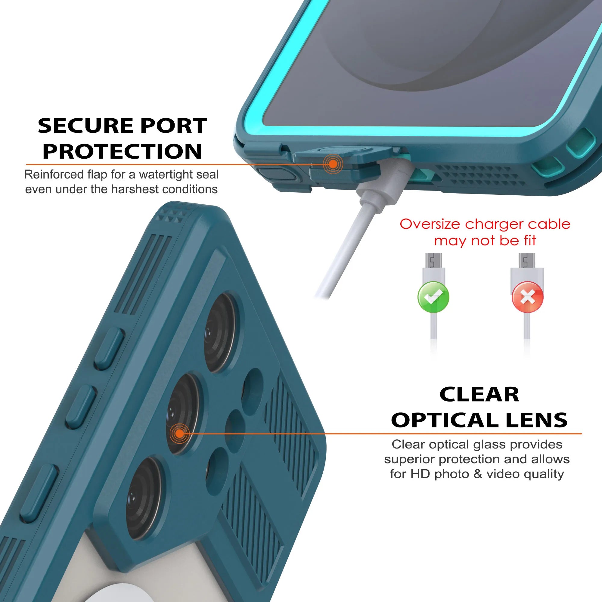 Galaxy S26 Ultra Waterproof Case [Alpine 2.0 Series] [Slim Fit] [IP68 Certified] [Shockproof] [Blue]