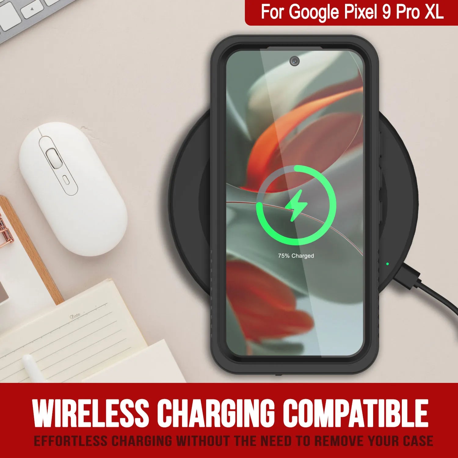 Google Pixel 9 Pro XL Waterproof Case, Punkcase [Extreme Series] Armor Cover W/ Built In Screen Protector [Black]