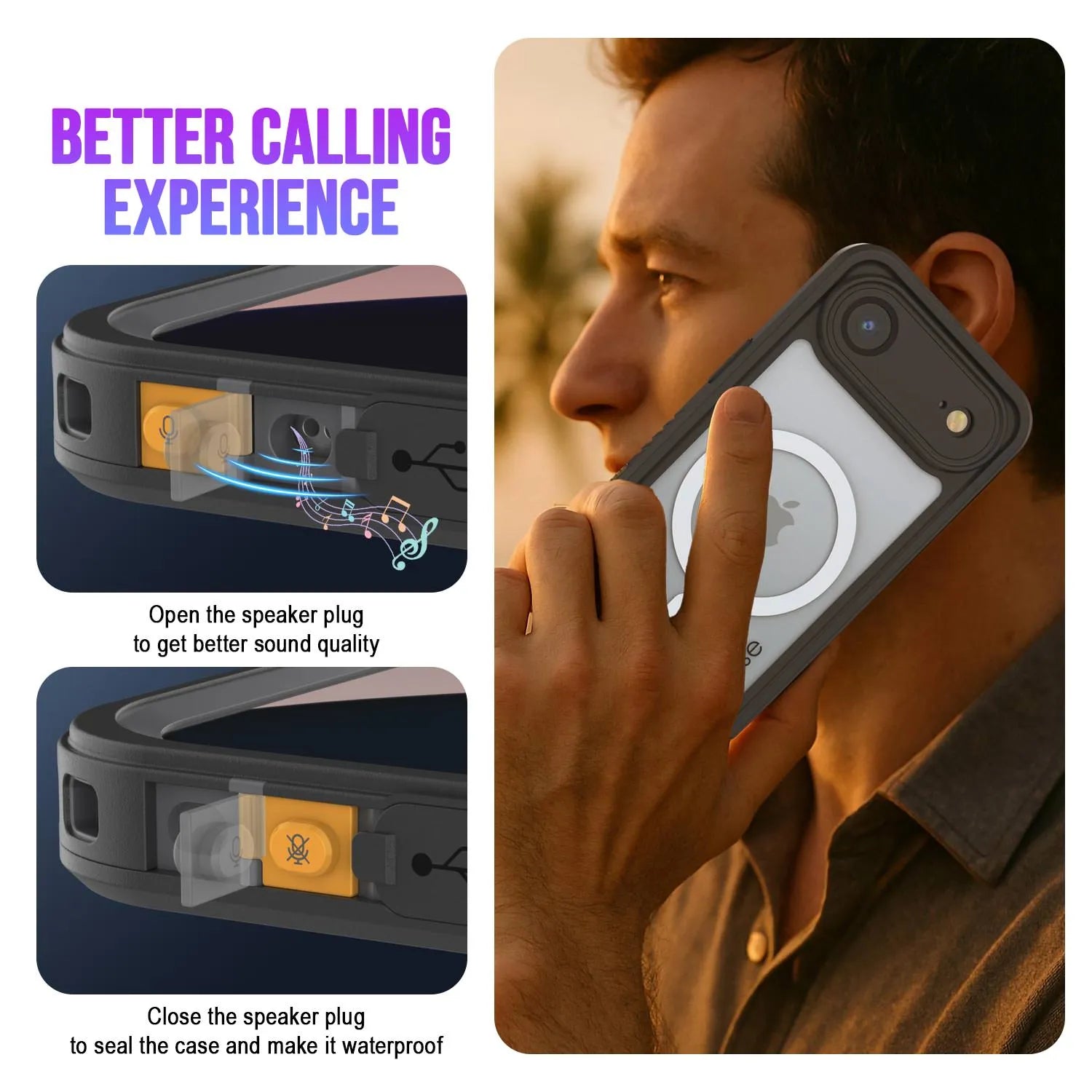 iPhone 17 Air Waterproof Case, Punkcase [Extreme Series] Armor Cover W/ Built In Screen Protector [Navy Blue]