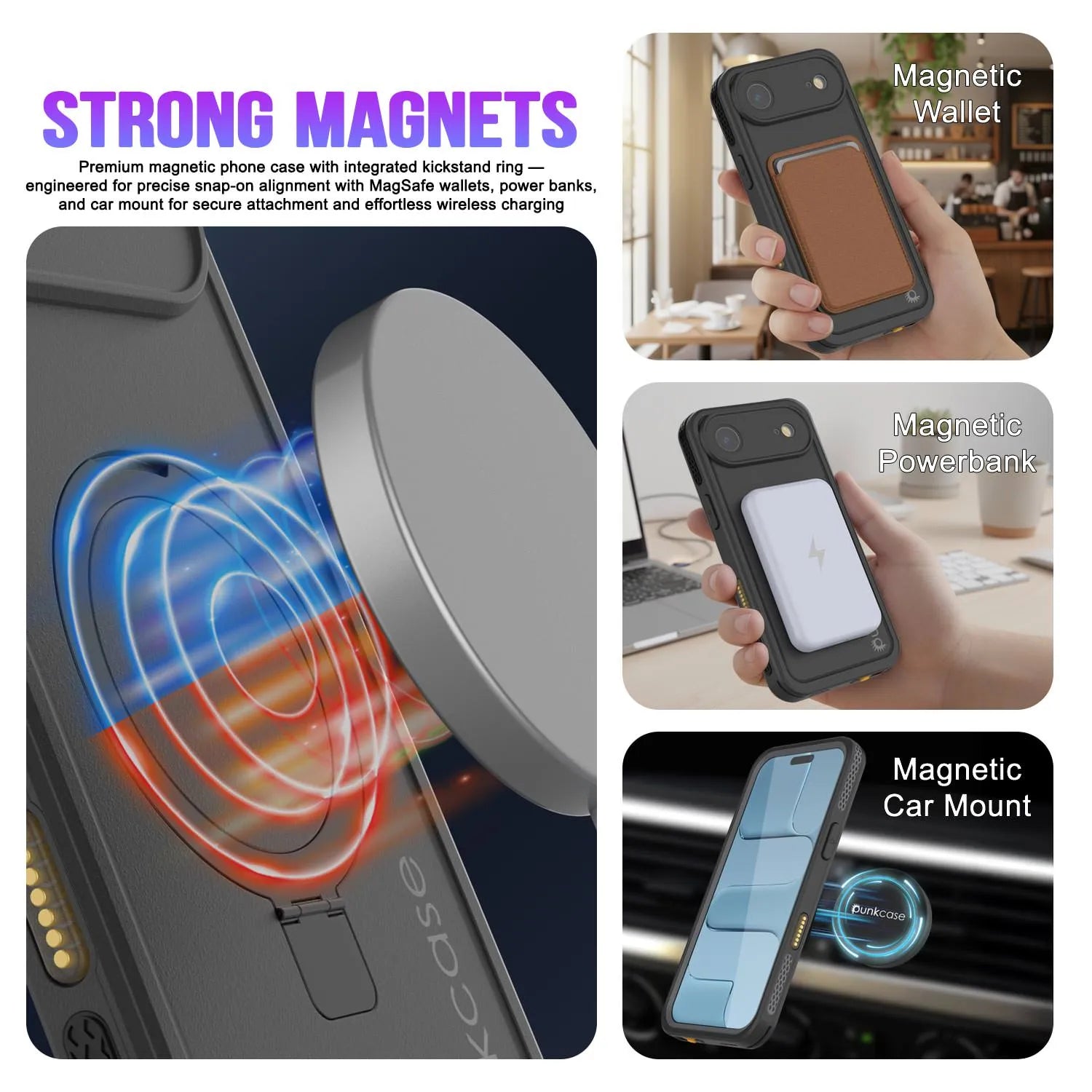 iPhone 17 Air Waterproof Case [Kickstud 2.0 Series] Protective IP68 Cover W/Screen Protector & Kickstand [White]