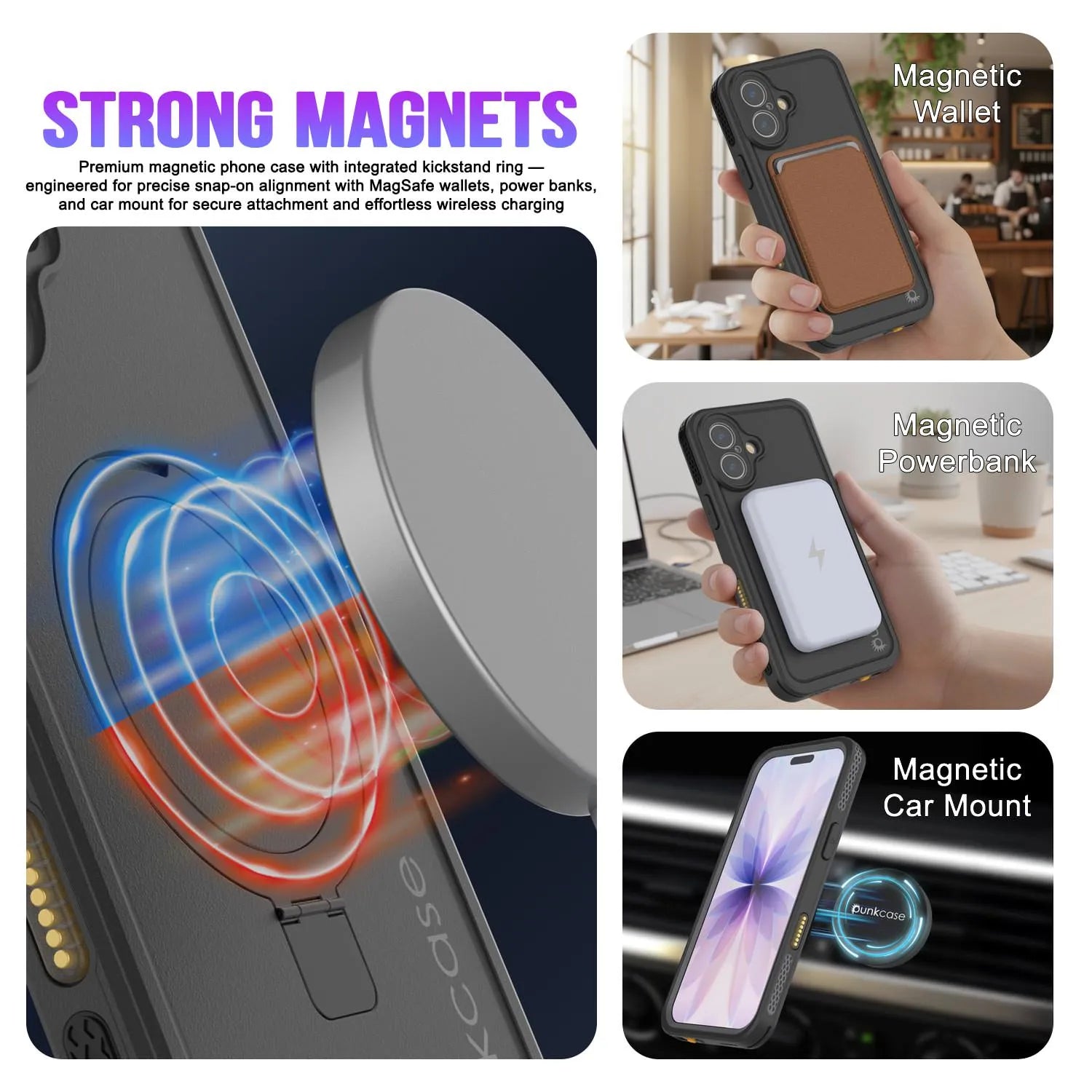 iPhone 17 Waterproof Case [Kickstud 2.0 Series] Protective IP68 Cover W/Screen Protector & Kickstand [White]