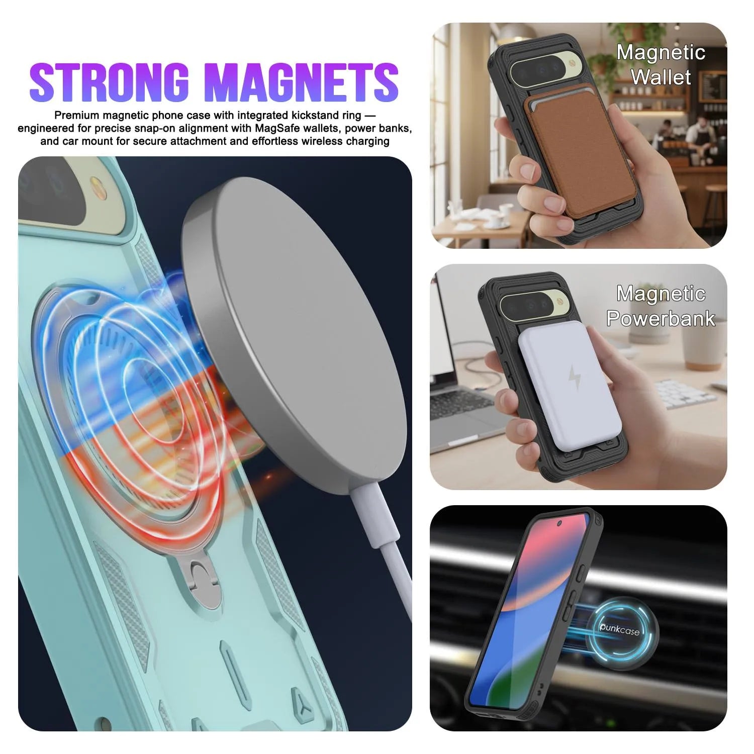 Google Pixel 10 Case Magnetix 2.0 w/ Kickstand [Teal]