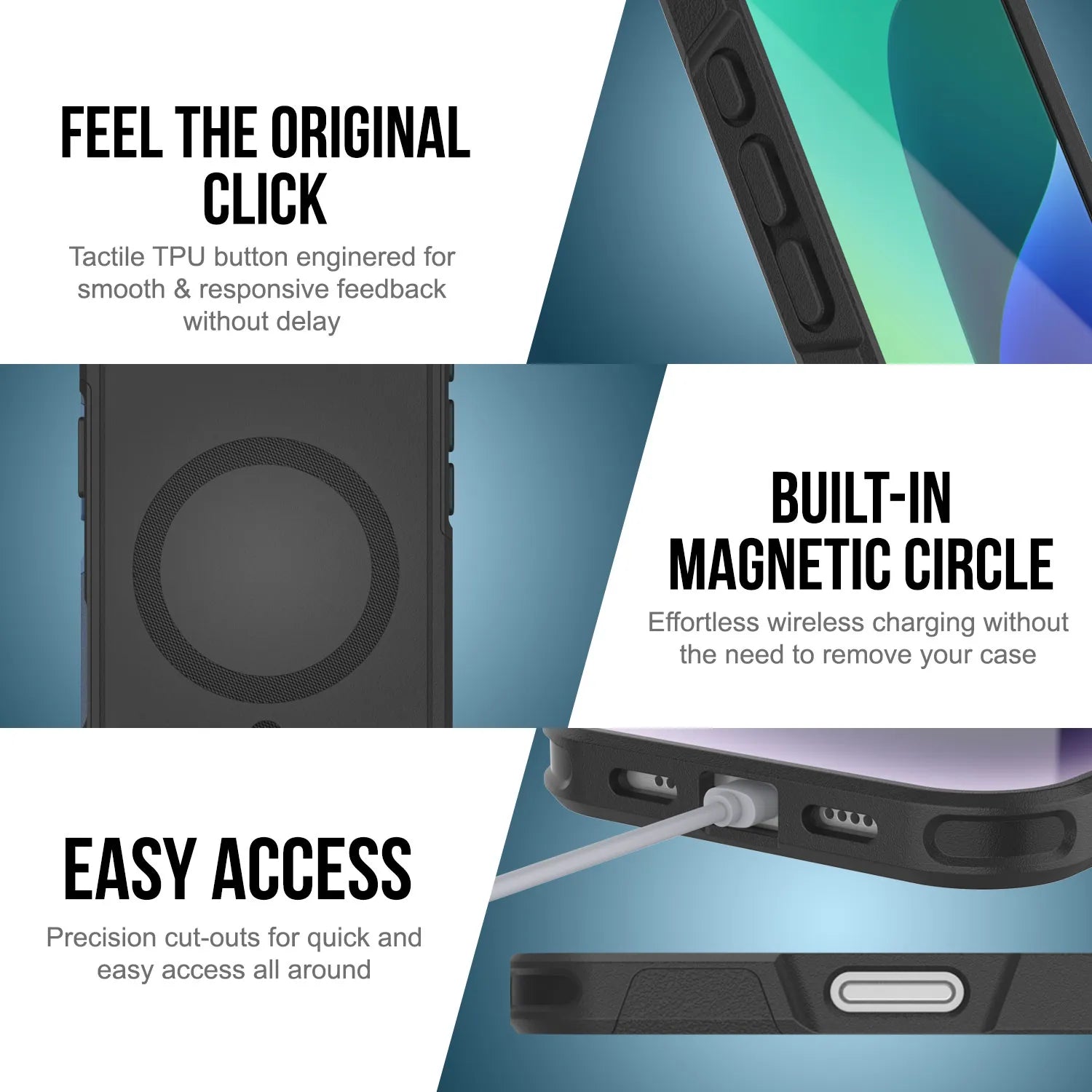 PunkCase iPhone 17 Air Case, [Spartan 2.0 Series] Clear Rugged Heavy Duty Cover W/Built in Screen Protector [dark green]