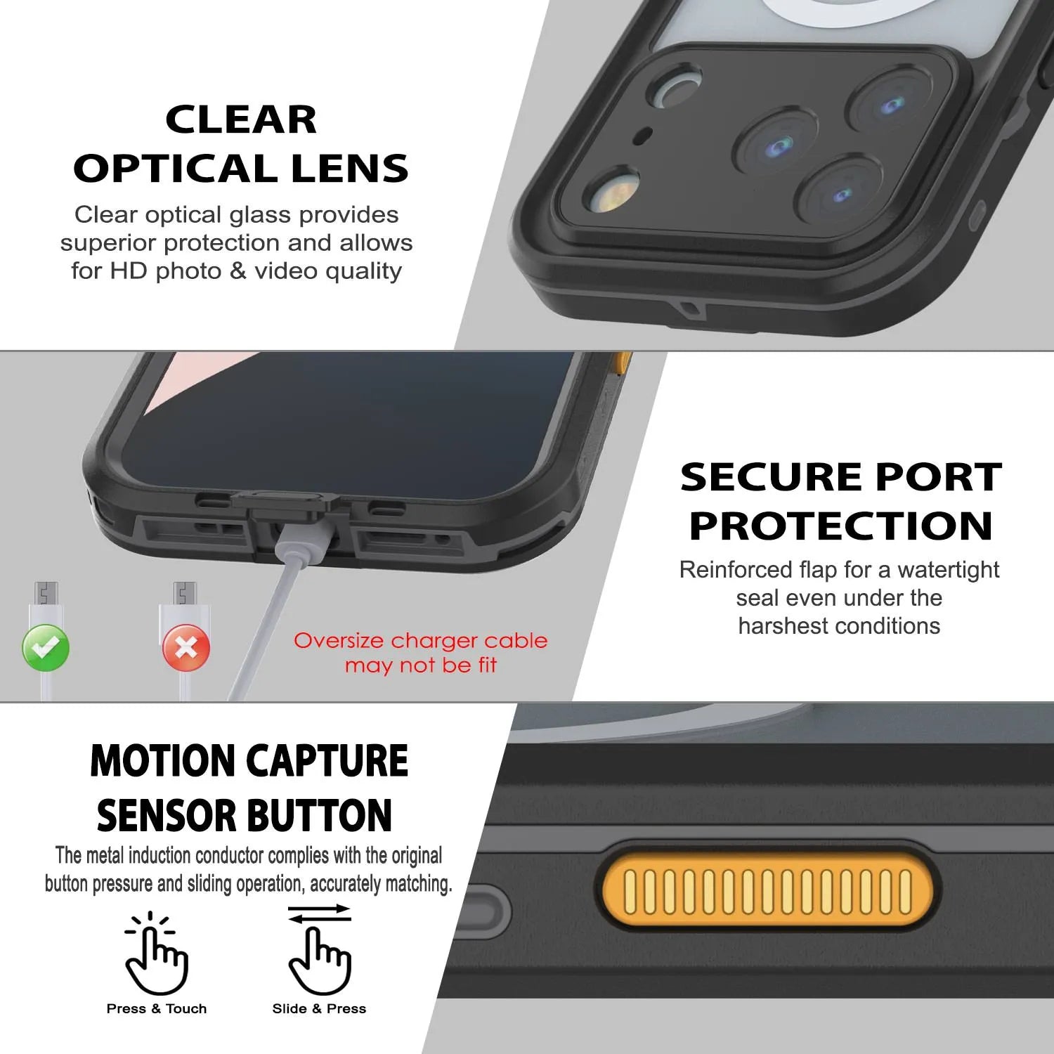 iPhone 17 Pro Waterproof IP68 Case, Punkcase [Lilac] [StudStar Series] [Slim Fit] [Dirtproof]