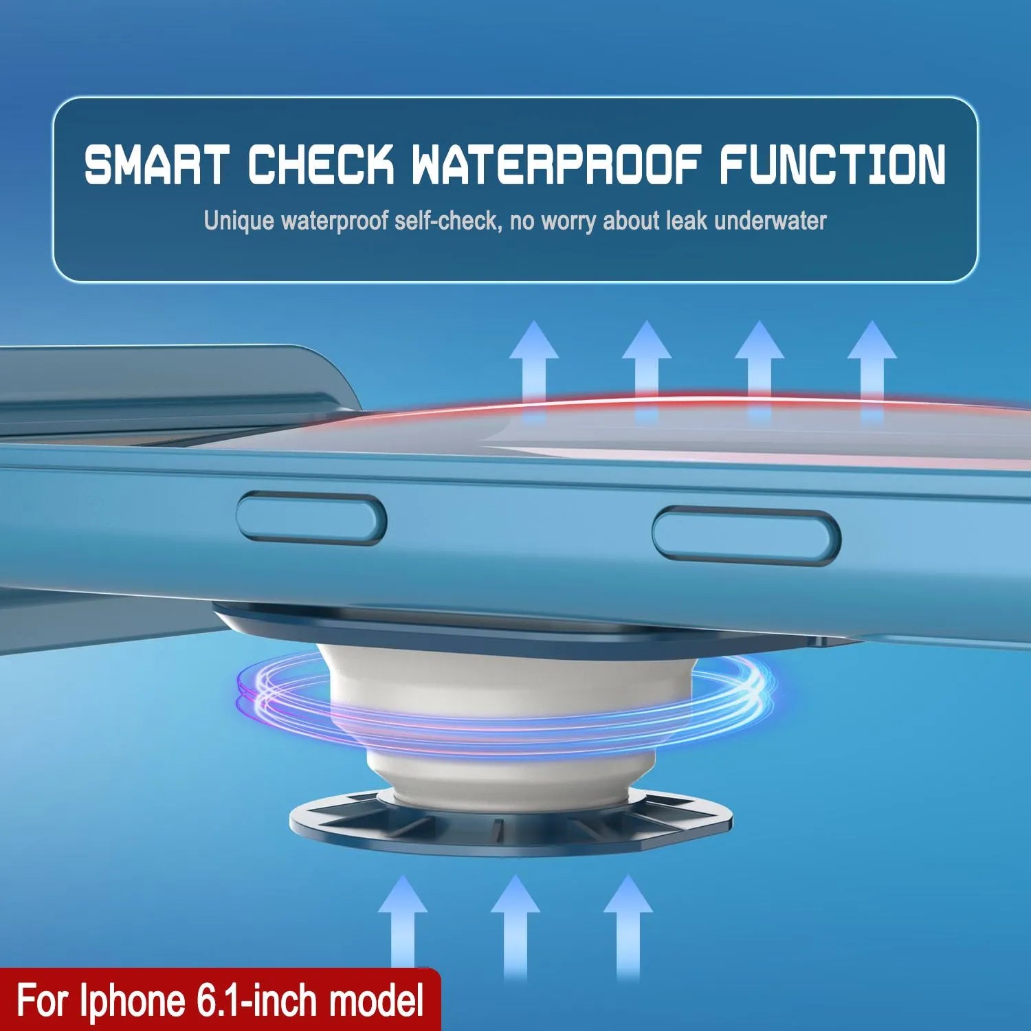 Punkcase Universal 2.0 Waterproof Phone Case for 6.1–6.3" [Blue]