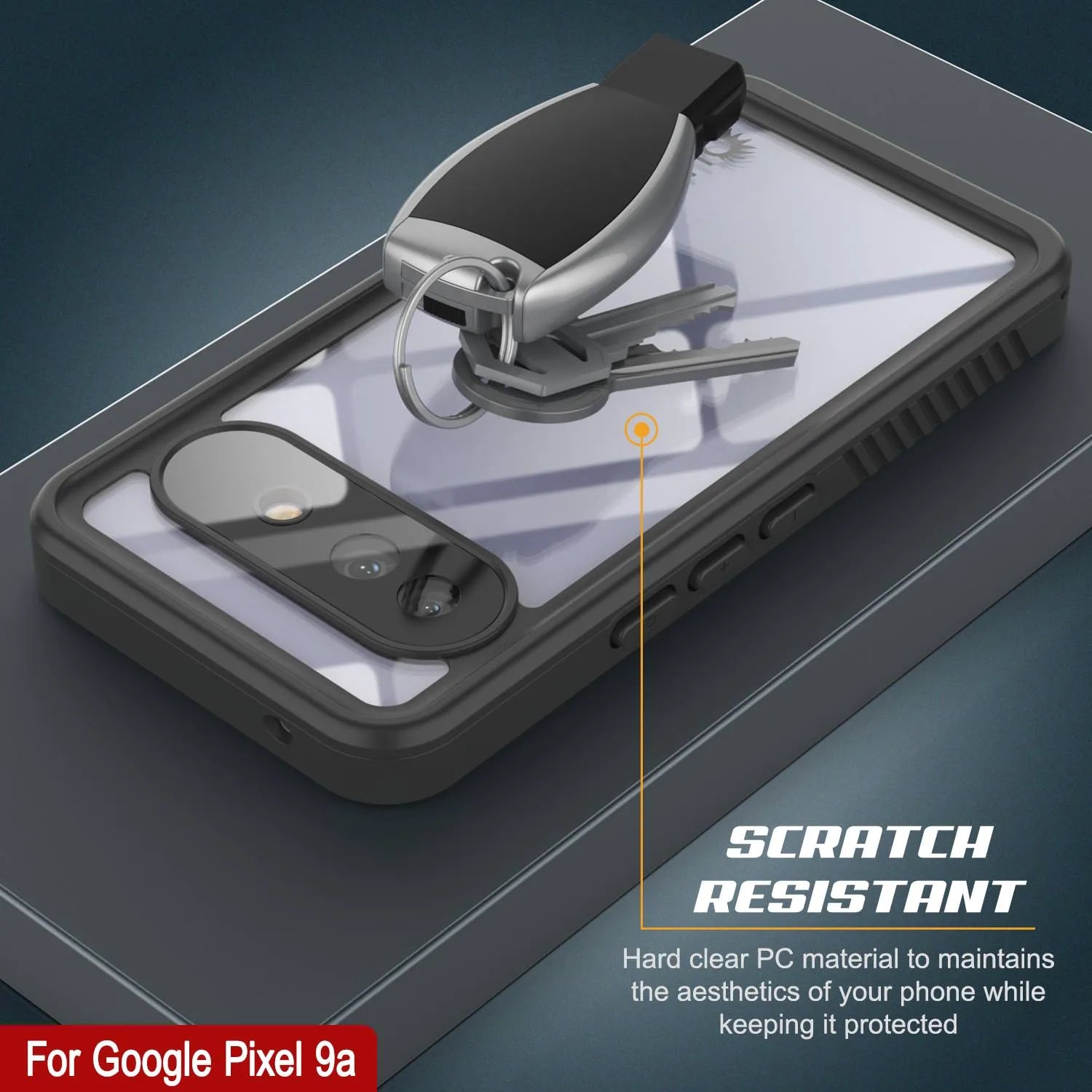 Google Pixel 9a Waterproof Case, Punkcase [Extreme Series] Armor Cover W/ Built In Screen Protector [Black]