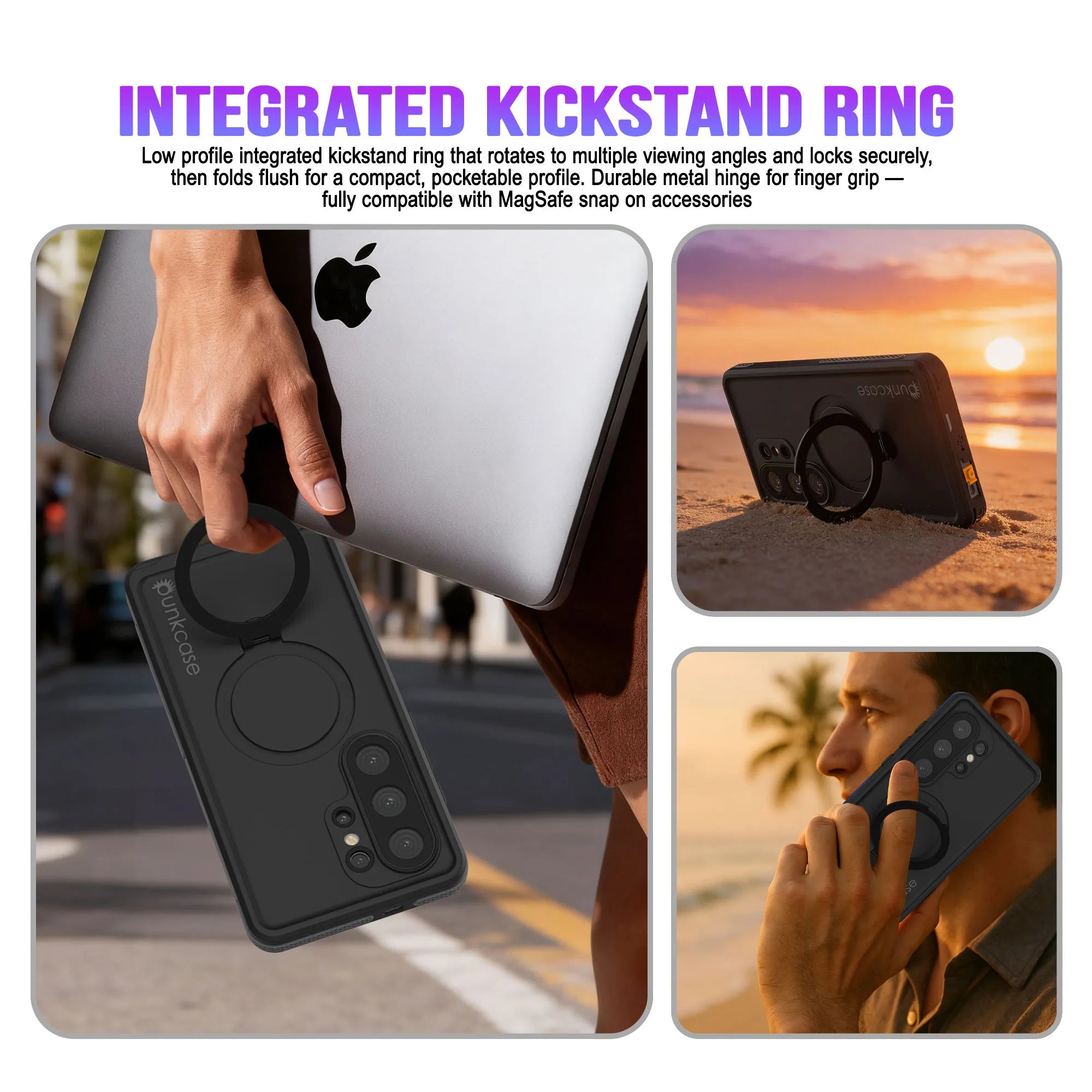 Galaxy S26 Ultra Waterproof Case [Kickstud 2.0 Series] Protective IP68 Cover W/Screen Protector & Kickstand [Black]