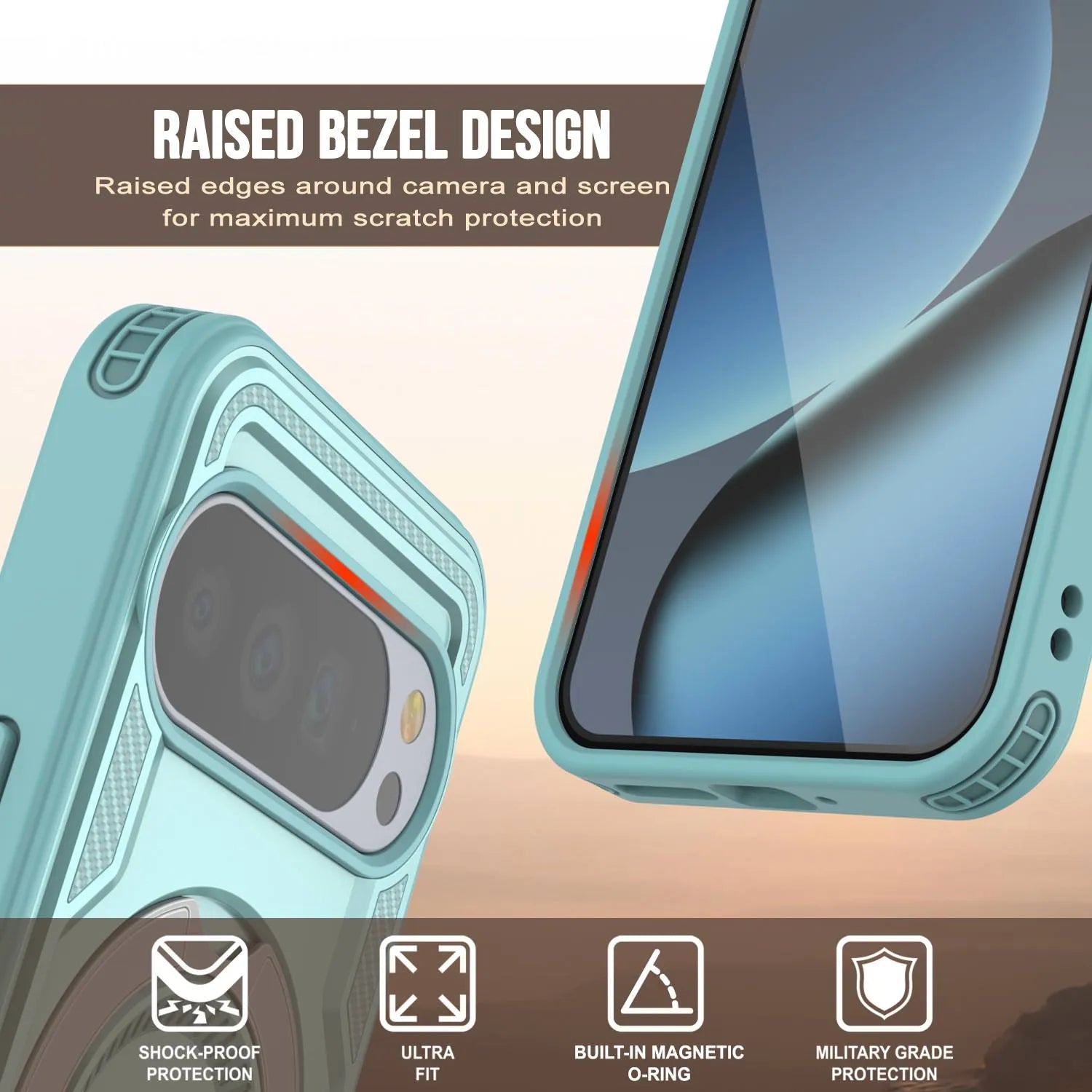 Google Pixel 10 Pro Case Magnetix 2.0 w/ Kickstand [Teal]