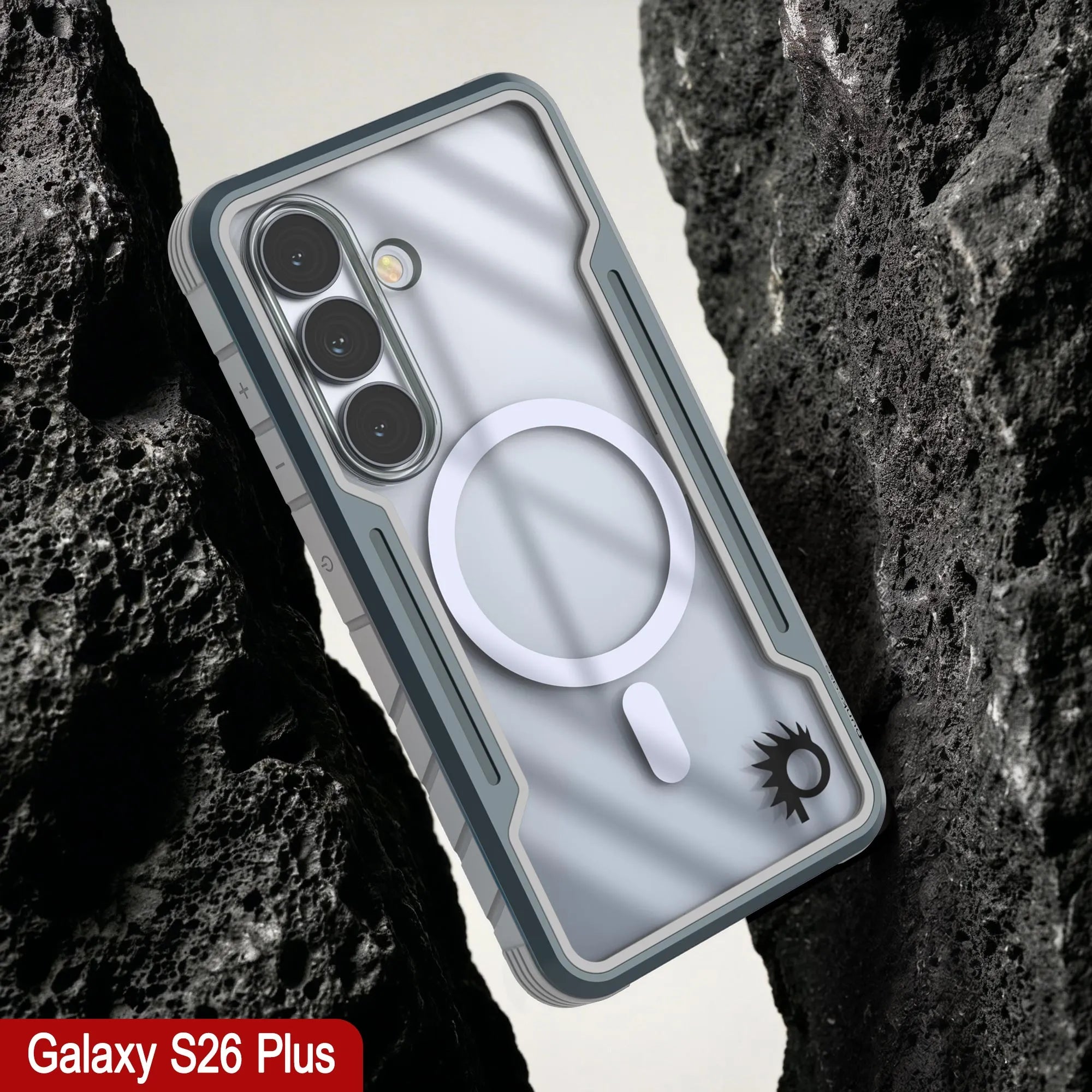 Punkcase S26+ Plus Armor Stealth Case Protective Military Grade Multilayer Cover [Grey]