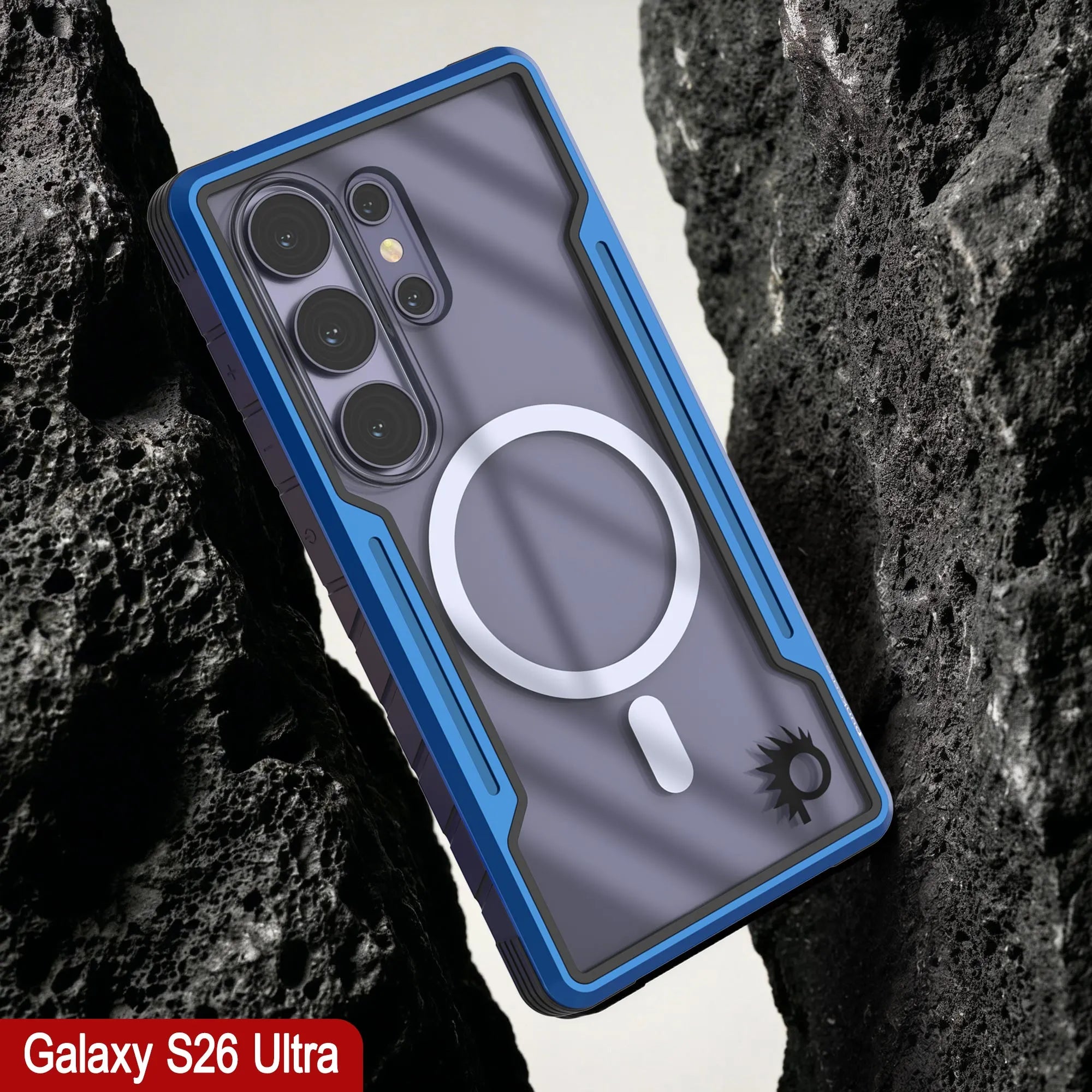 Punkcase S26 Ultra Armor Stealth Case Protective Military Grade Multilayer Cover [Navy Blue]