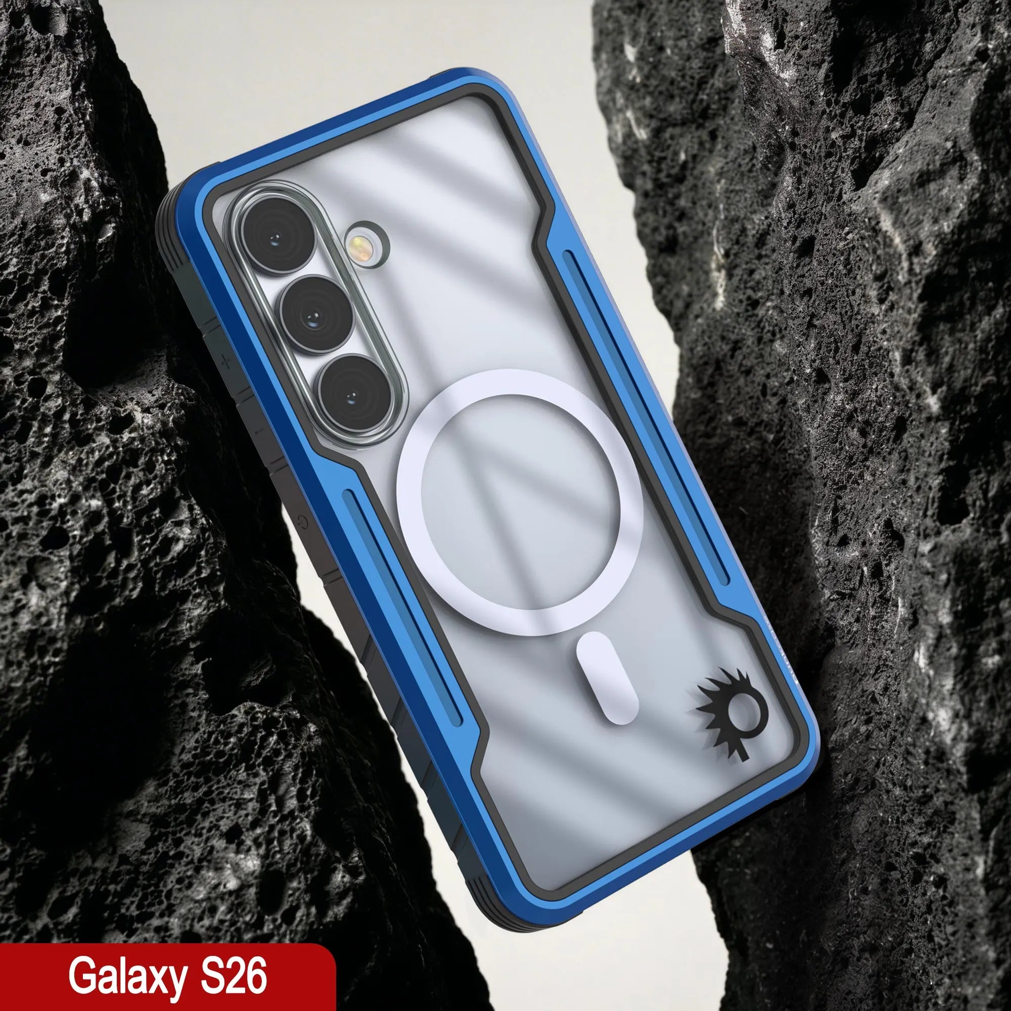Punkcase S26 Armor Stealth Case Protective Military Grade Multilayer Cover [Navy Blue]