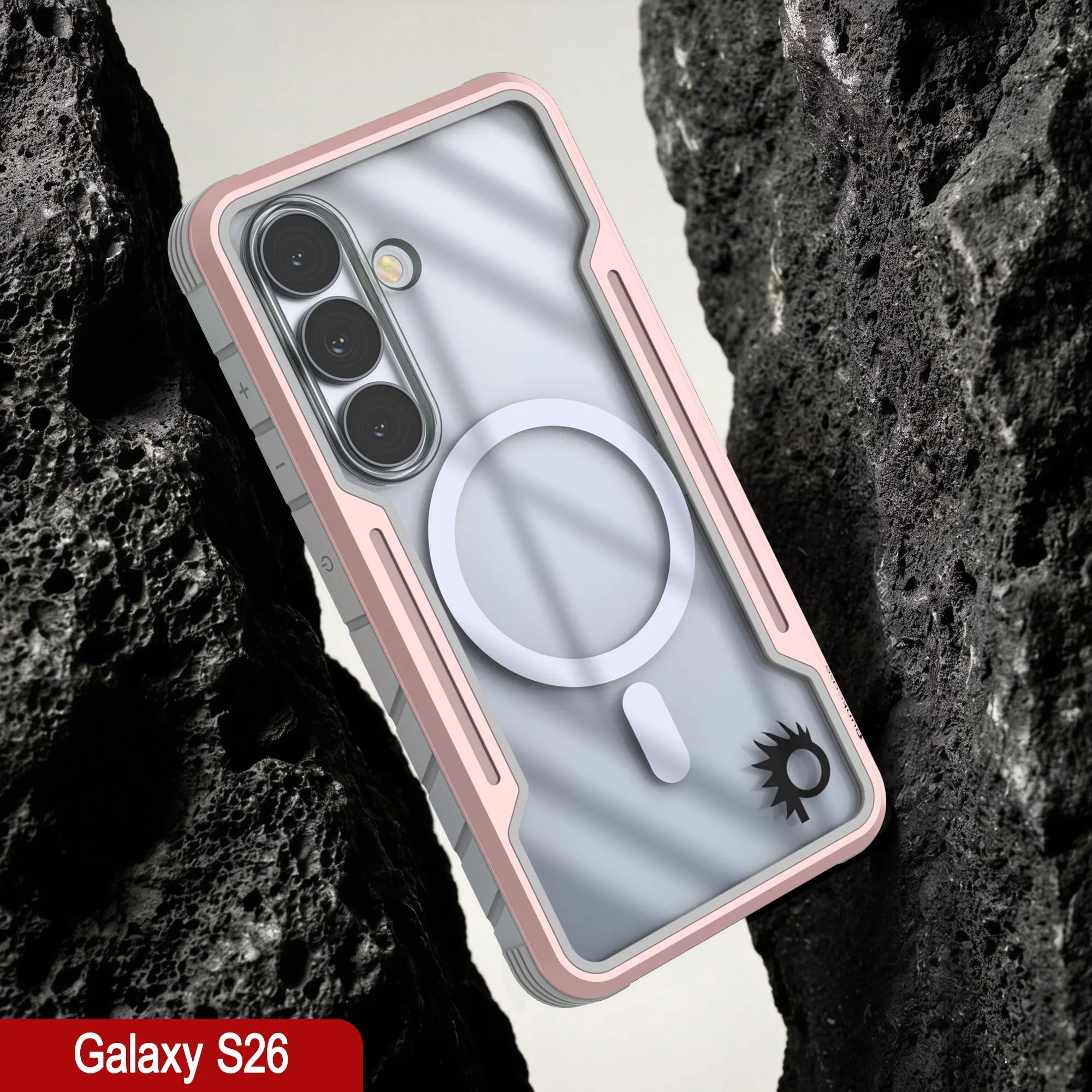 Punkcase S26 Armor Stealth Case Protective Military Grade Multilayer Cover [Rose-Gold]