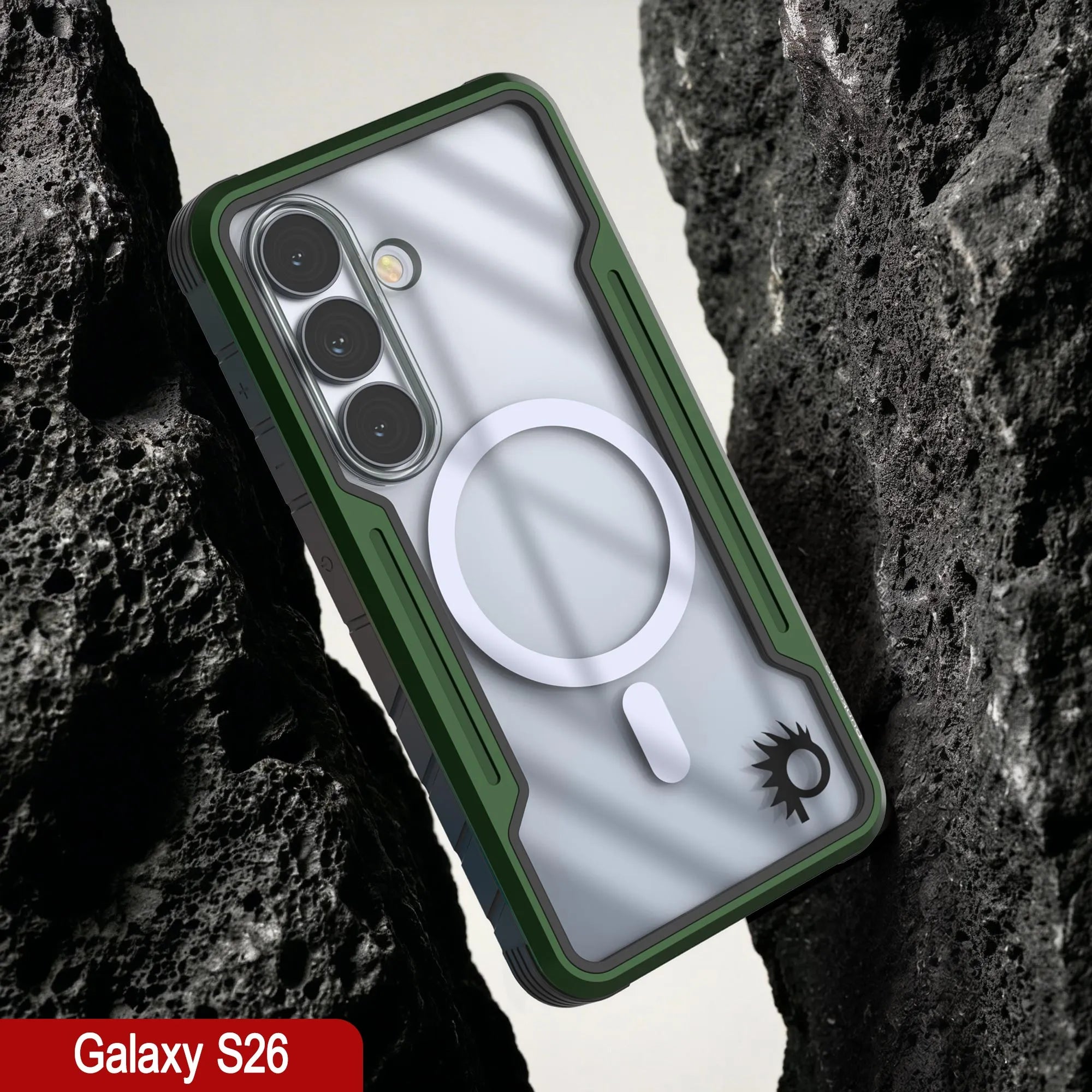 Punkcase S26 Armor Stealth Case Protective Military Grade Multilayer Cover [Dark Green]