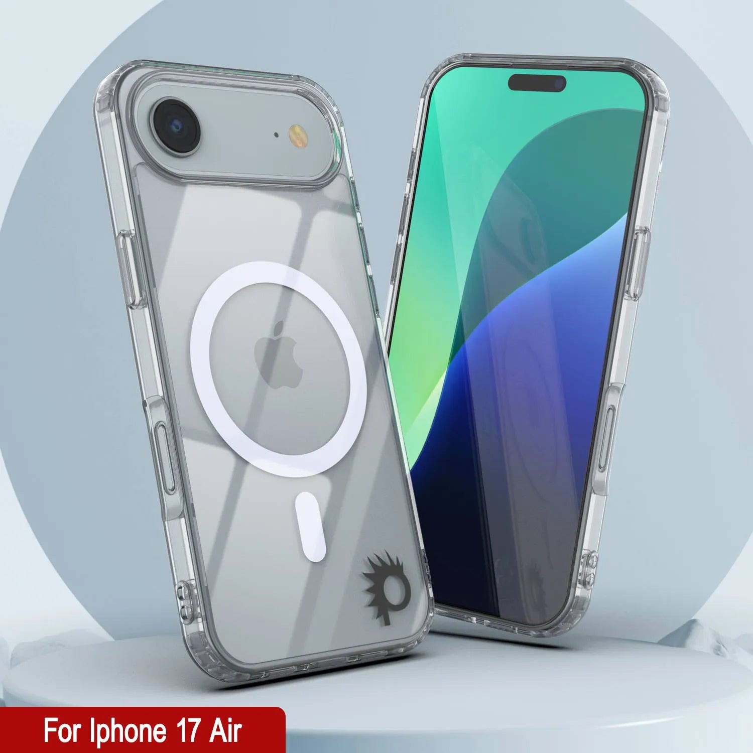 Punkcase iPhone 17 Air Magnetic Wireless Charging Case [ClearMag Series][Clear]