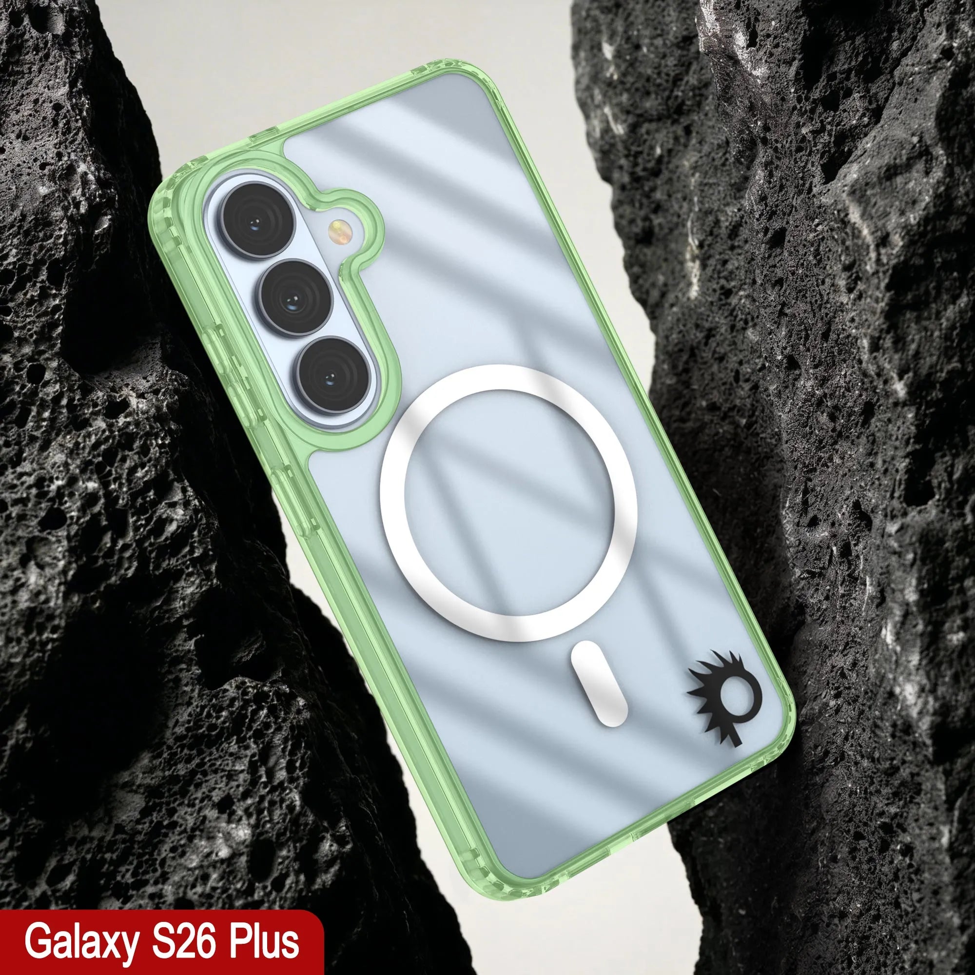 Galaxy S26 Plus Magnetic Wireless Charging Case [Clear Acrylic Series] [Non-Slip] For Galaxy S26 Plus [Green]