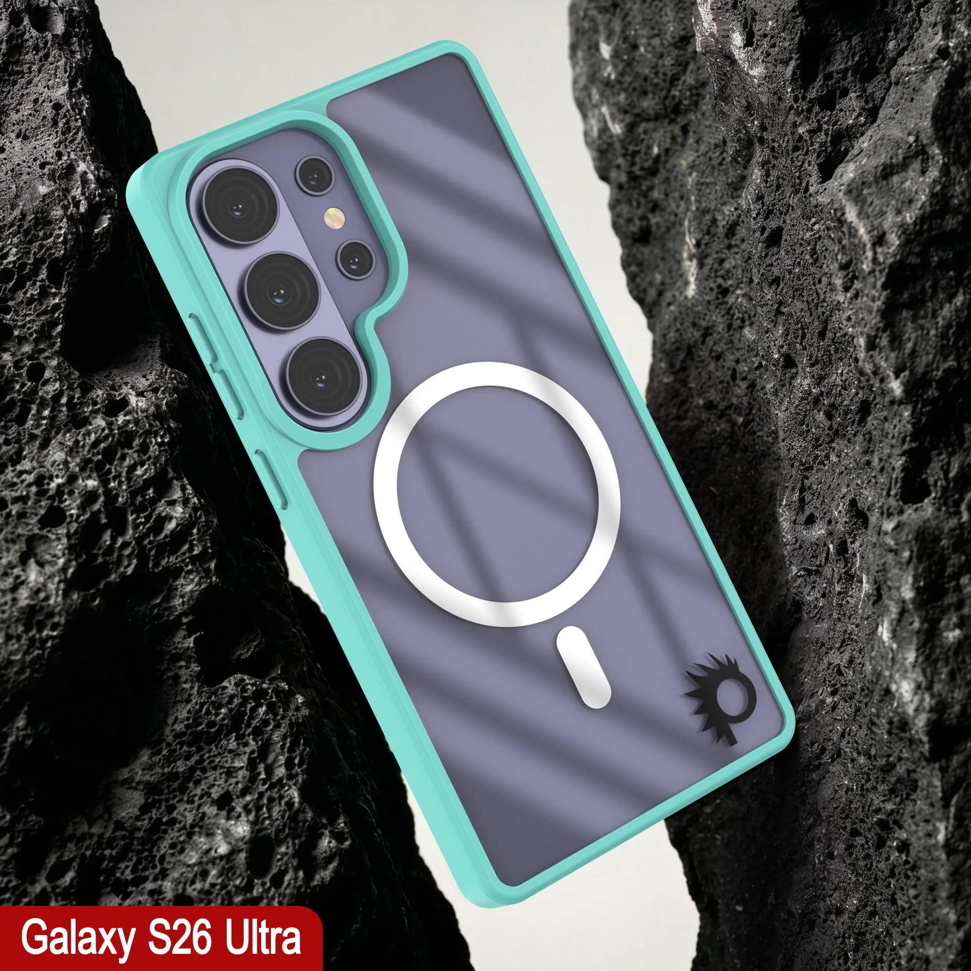Galaxy S26 Ultra Magnetic Wireless Charging Case [Clear Acrylic Series] [Non-Slip] For Galaxy S26 Ultra [Teal]