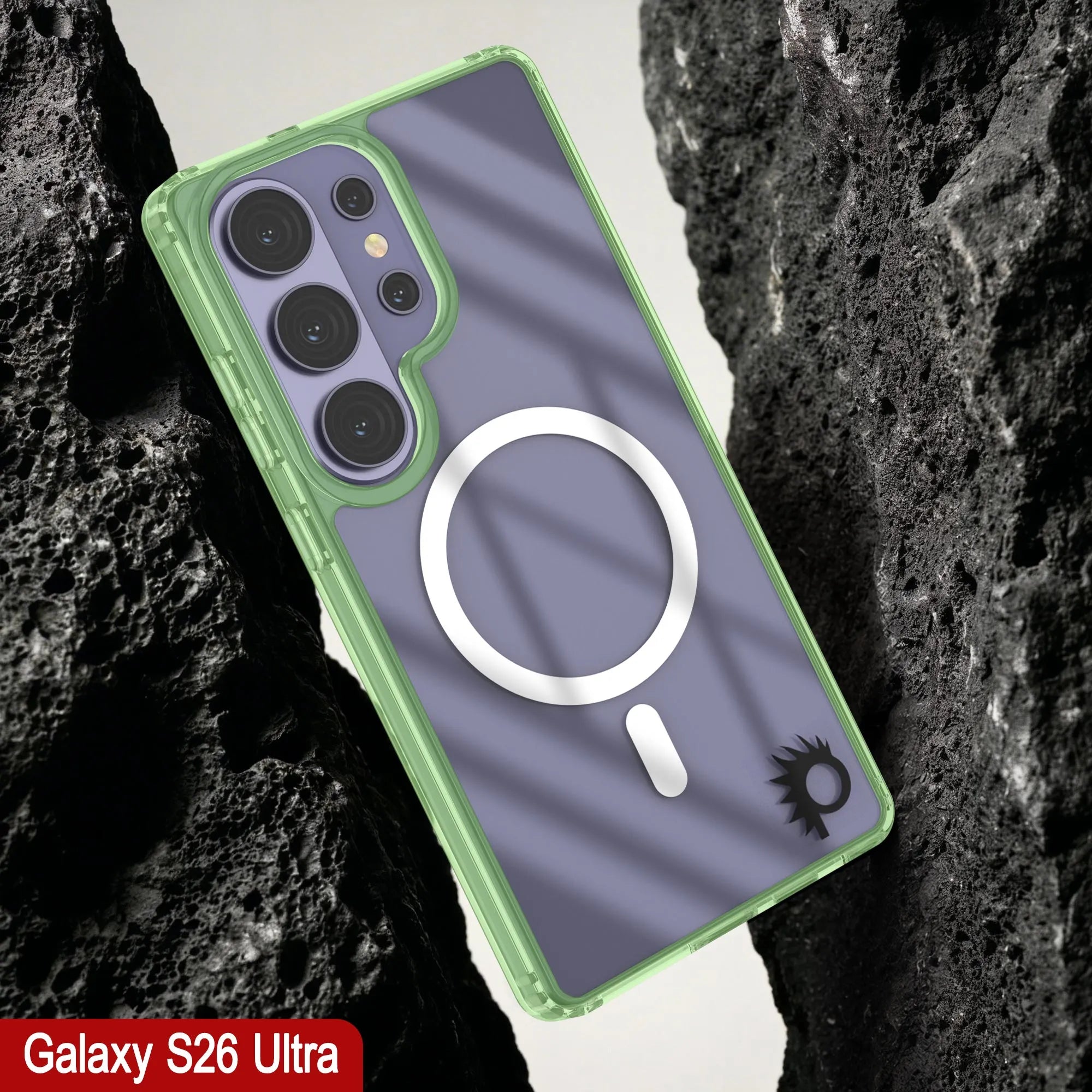 Galaxy S26 Ultra Magnetic Wireless Charging Case [Clear Acrylic Series] [Non-Slip] For Galaxy S26 Ultra [Green]