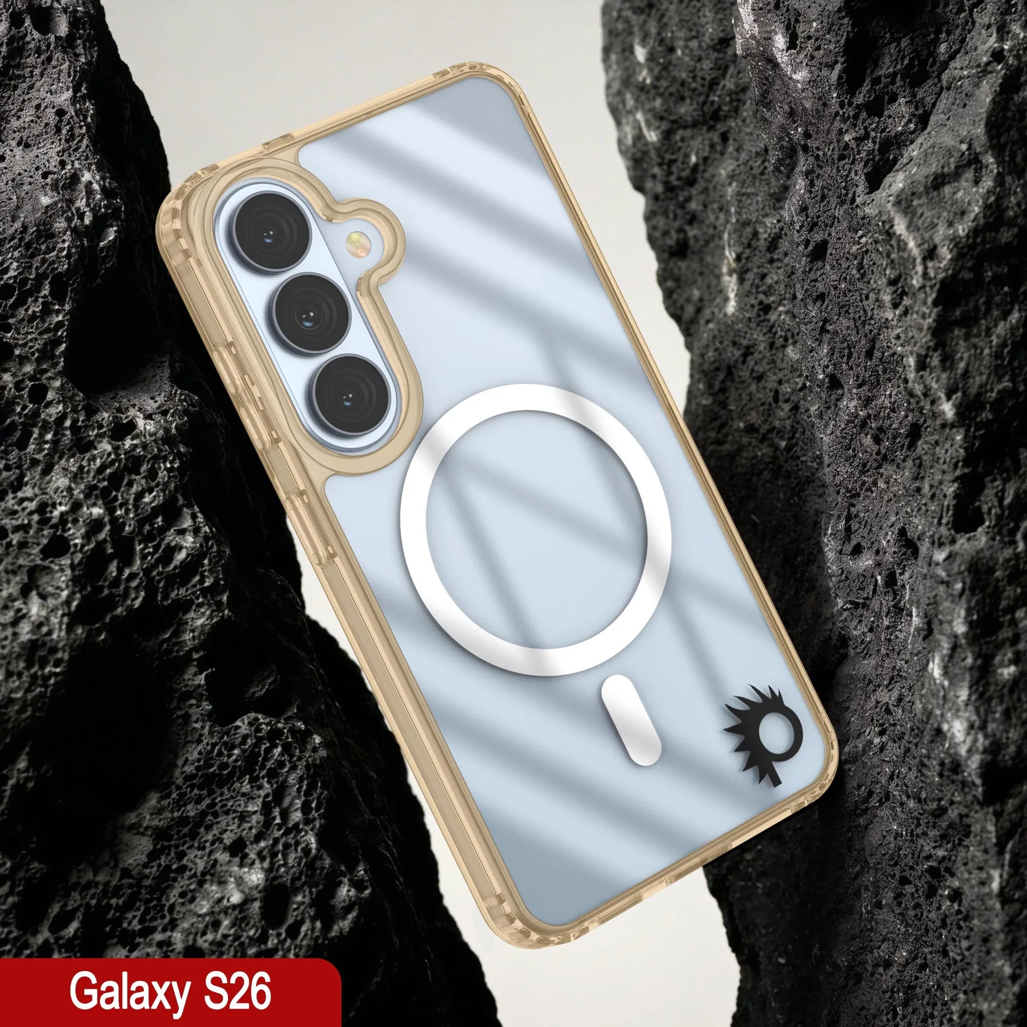 Galaxy S26 Magnetic Wireless Charging Case [Clear Acrylic Series] [Non-Slip] For Galaxy S26 [Rose]