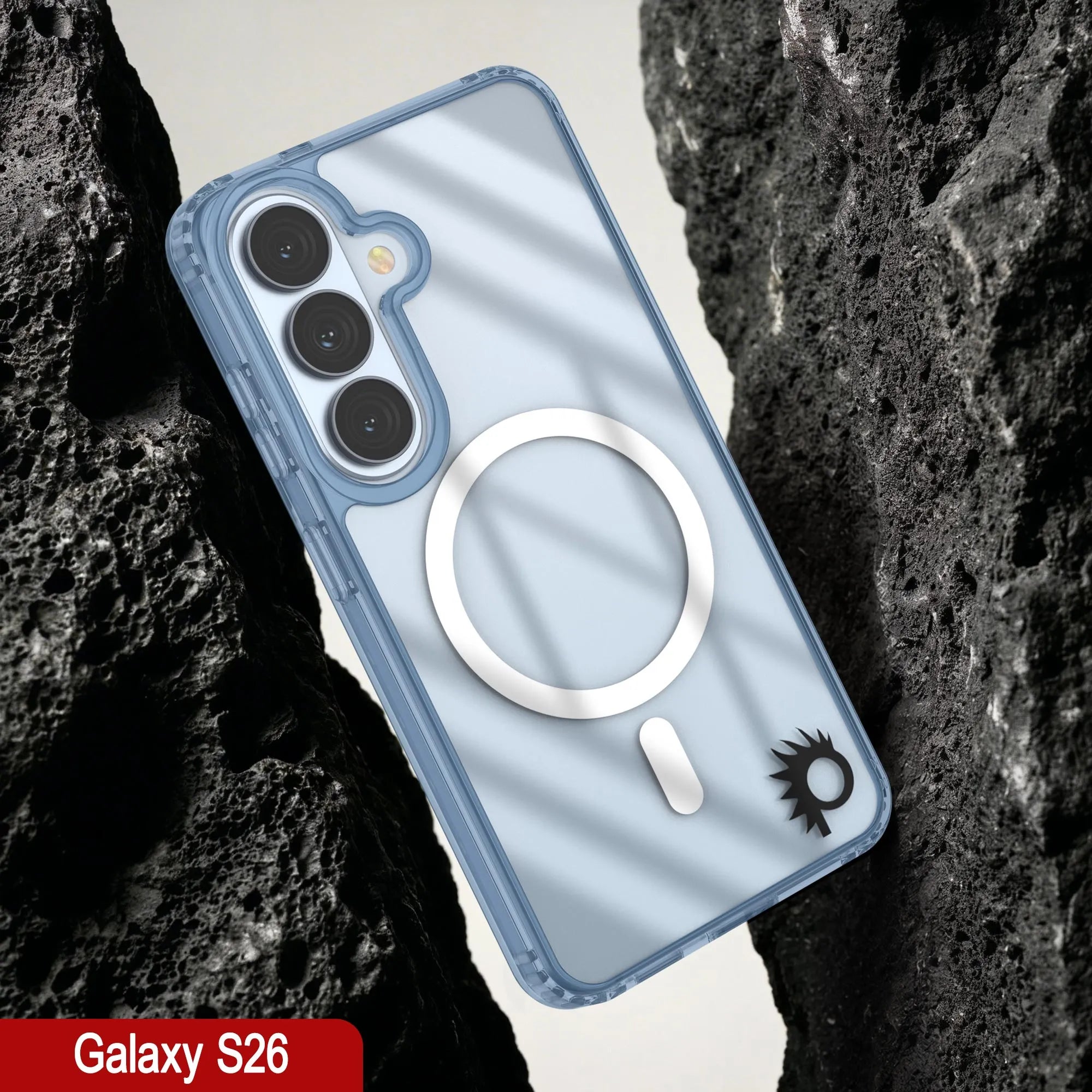 Galaxy S26 Magnetic Wireless Charging Case [Clear Acrylic Series] [Non-Slip] For Galaxy S26 [Navy]