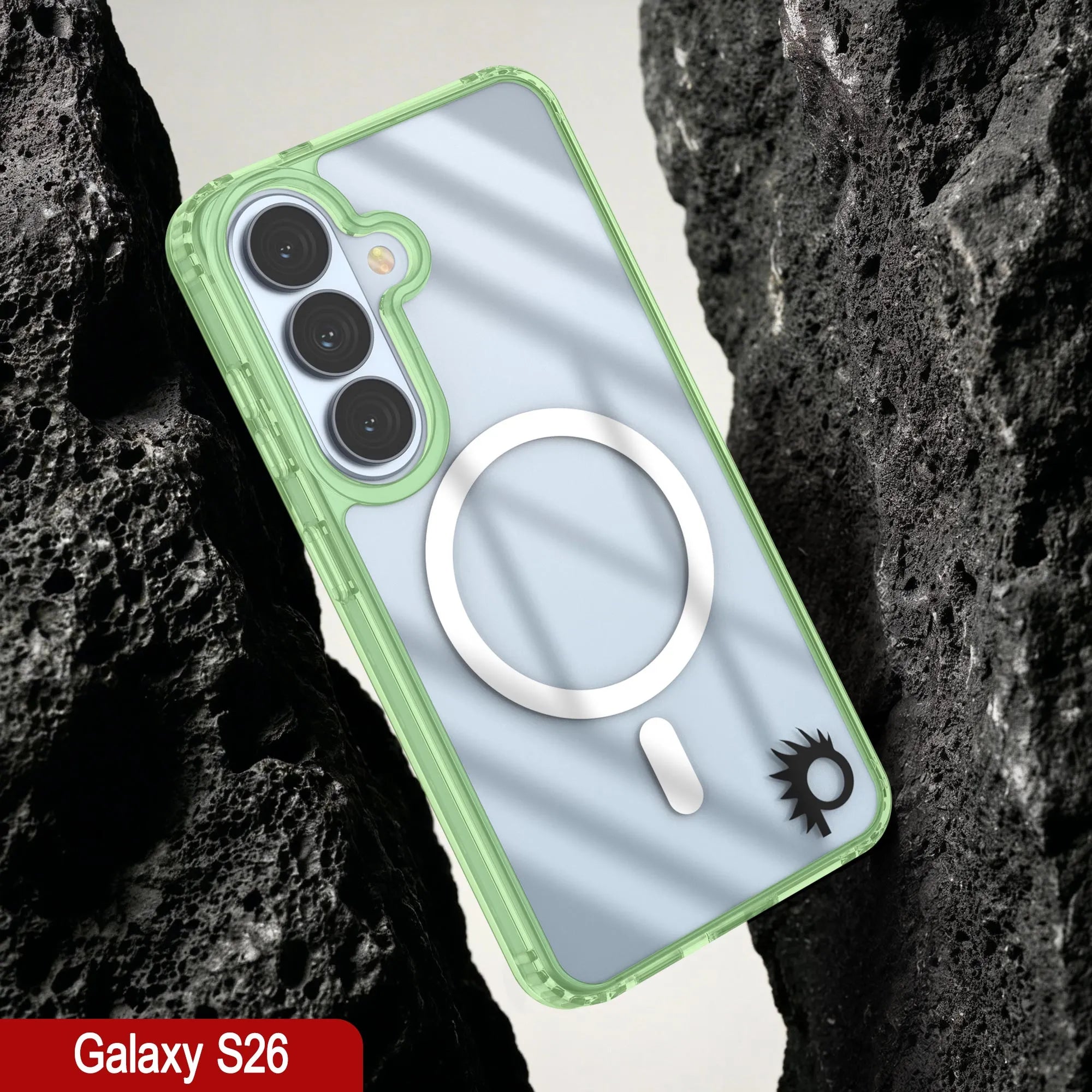 Galaxy S26 Magnetic Wireless Charging Case [Clear Acrylic Series] [Non-Slip] For Galaxy S26 [Green]