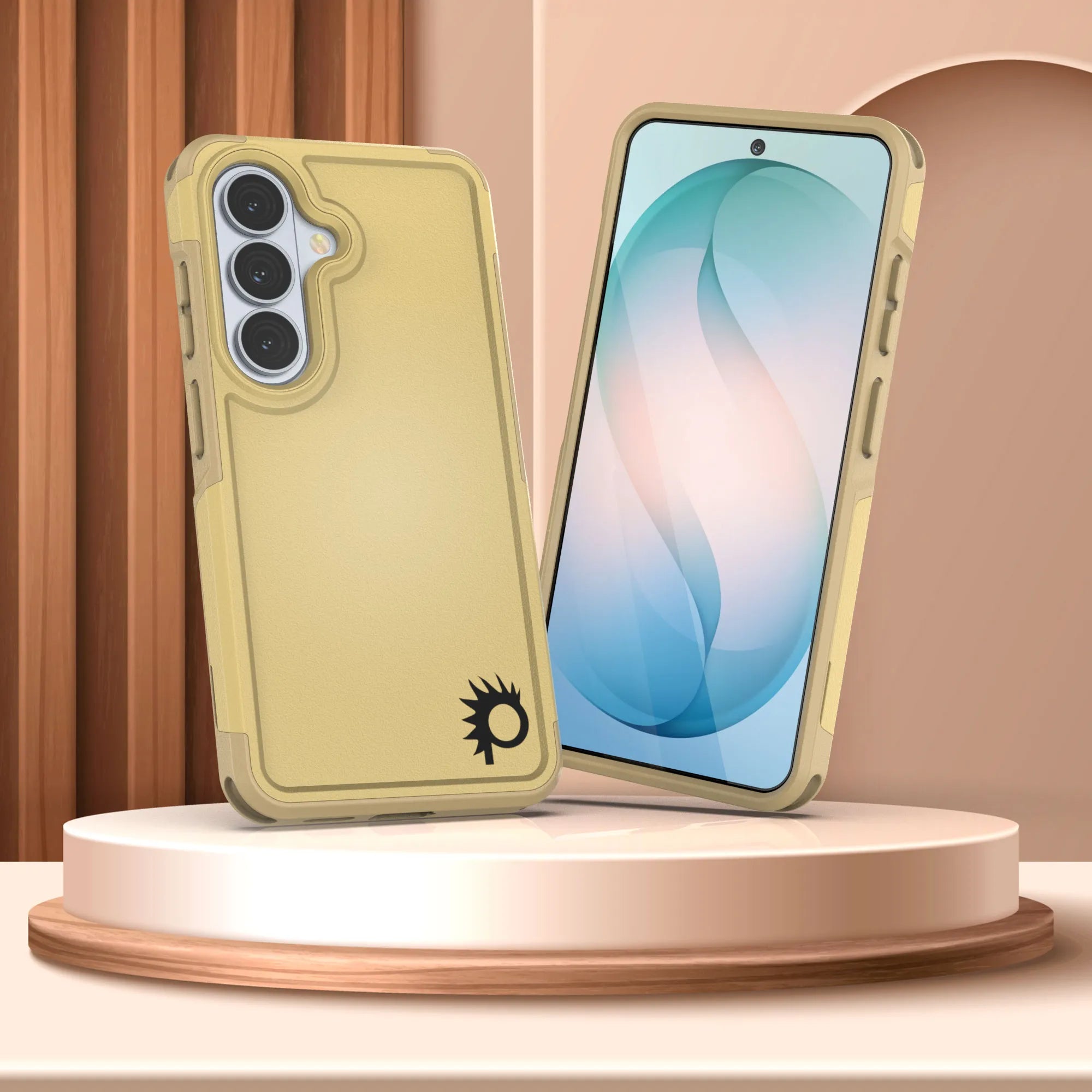 PunkCase Galaxy S26 Case, [Spartan 2.0 Series] Clear Rugged Heavy Duty Cover [Yellow]