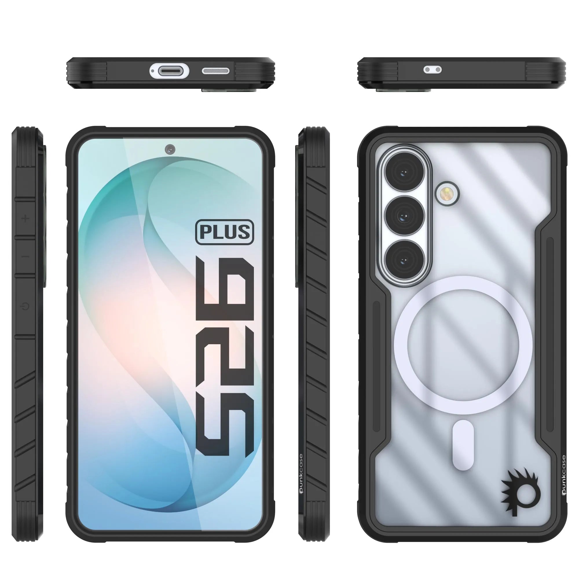 Punkcase S26+ Plus Armor Stealth Case Protective Military Grade Multilayer Cover [Black]