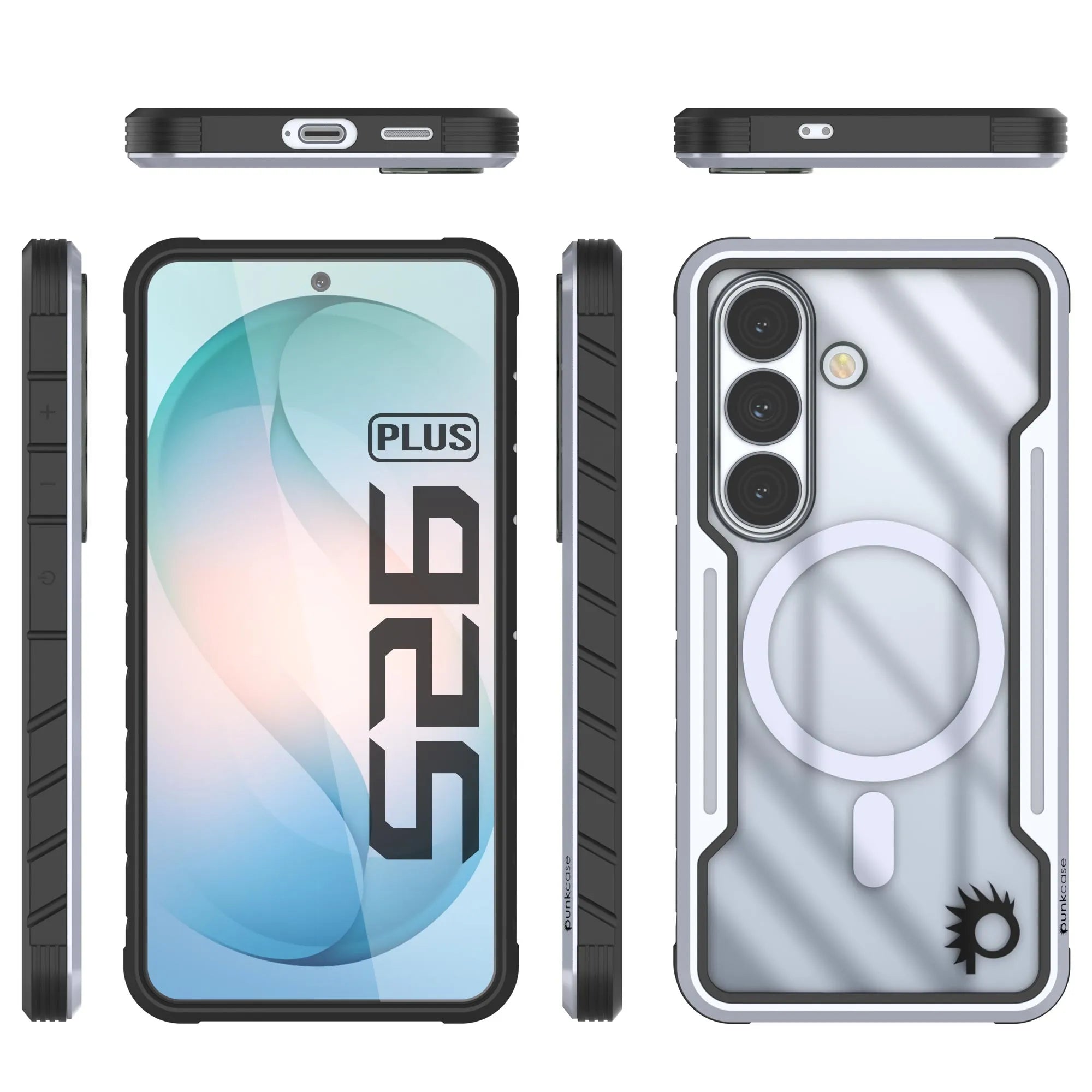Punkcase S26+ Plus Armor Stealth Case Protective Military Grade Multilayer Cover [White]