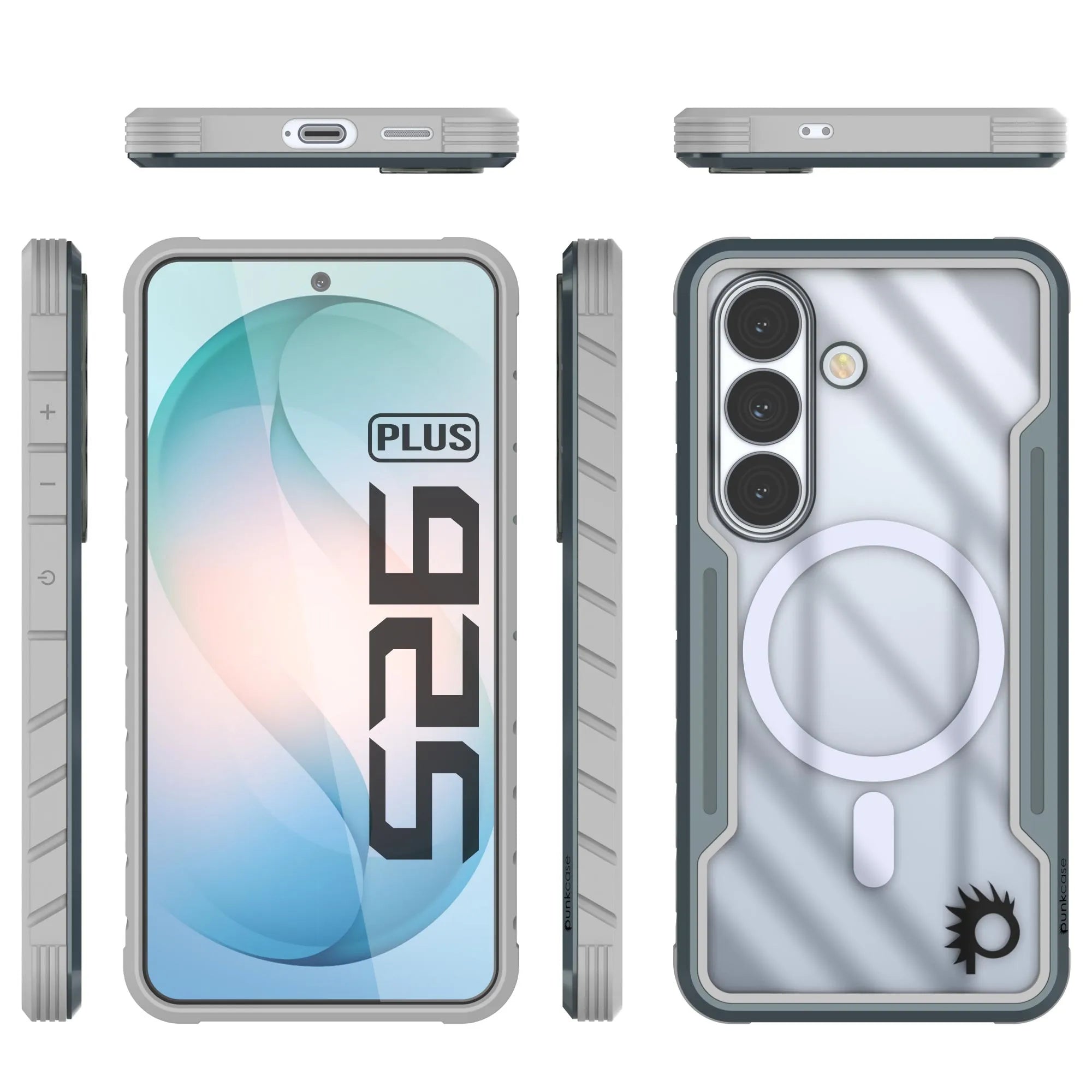 Punkcase S26+ Plus Armor Stealth Case Protective Military Grade Multilayer Cover [Grey]