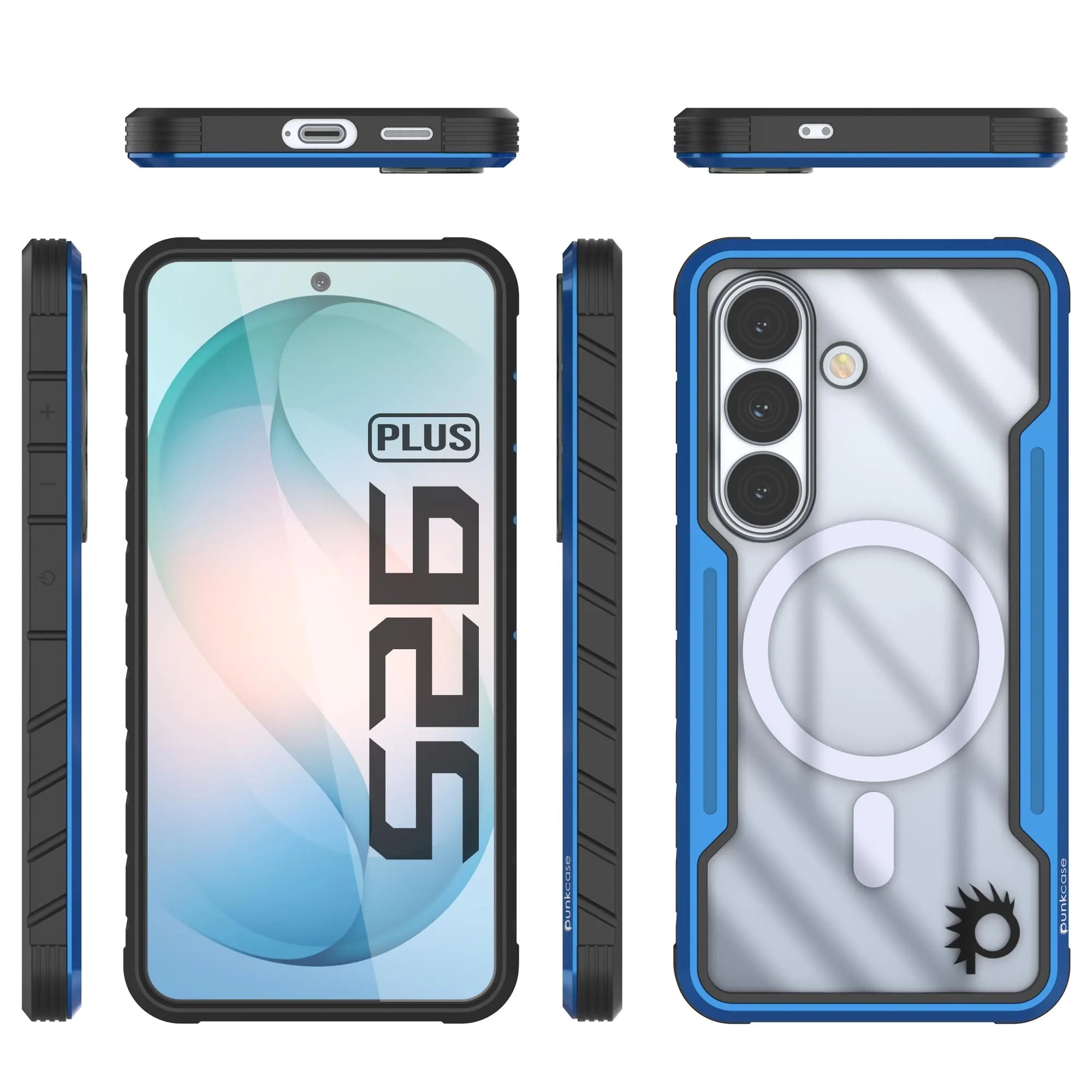 Punkcase S26+ Plus Armor Stealth Case Protective Military Grade Multilayer Cover [Navy Blue]