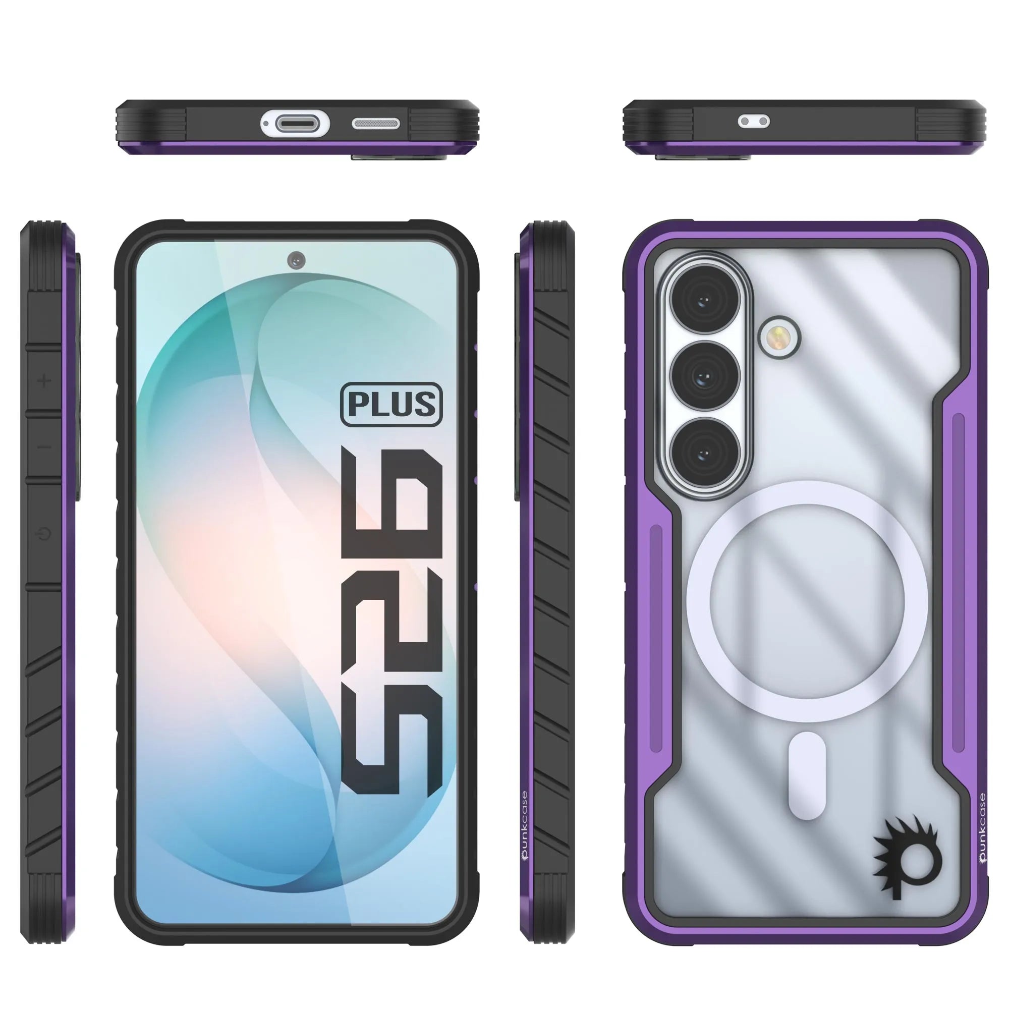 Punkcase S26+ Plus Armor Stealth Case Protective Military Grade Multilayer Cover [Purple]