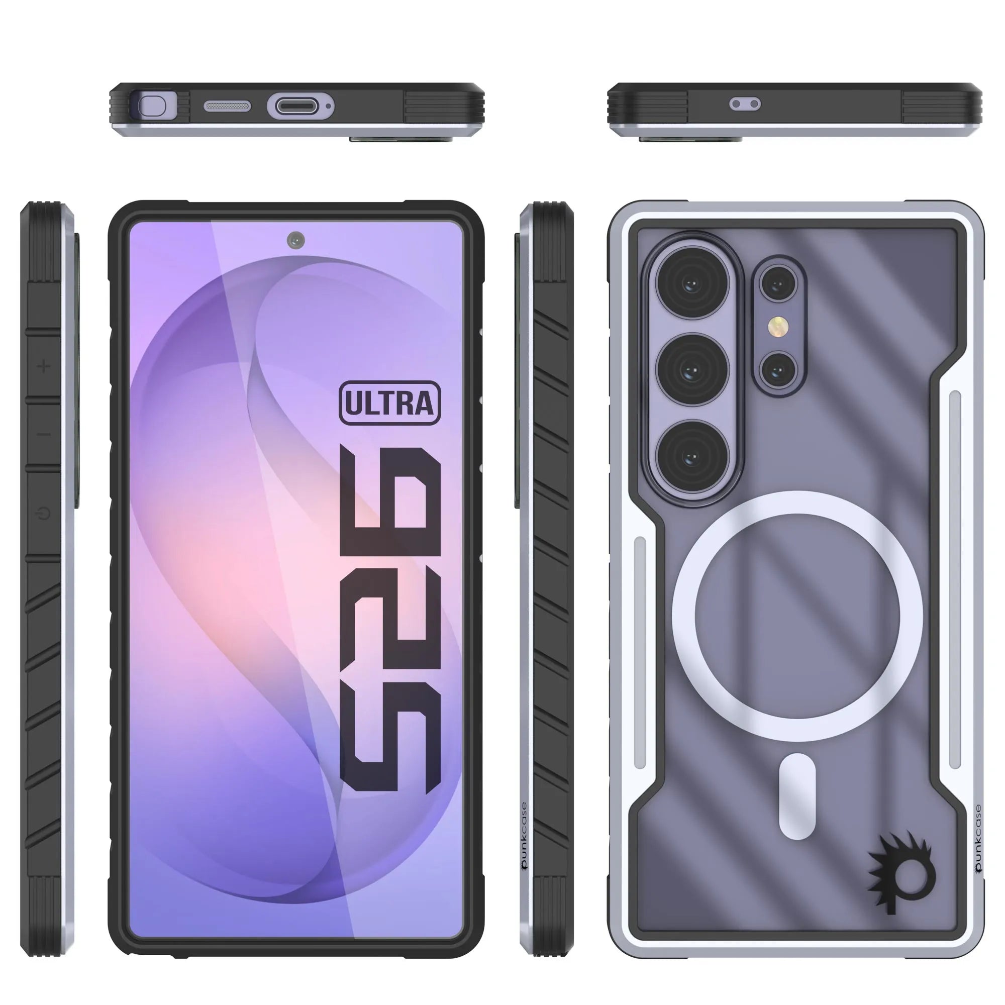 Punkcase S26 Ultra Armor Stealth Case Protective Military Grade Multilayer Cover [White]