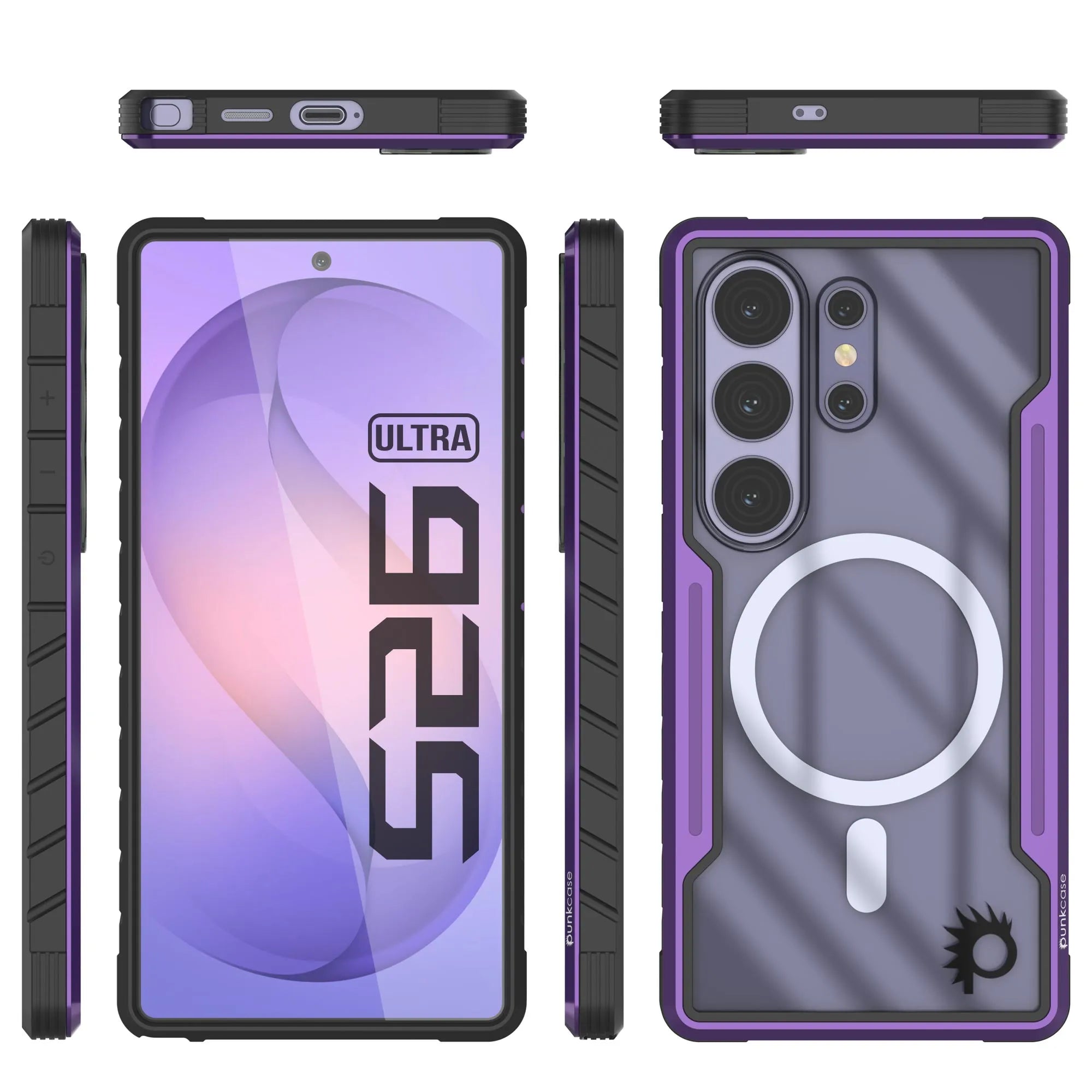 Punkcase S26 Ultra Armor Stealth Case Protective Military Grade Multilayer Cover [Purple]