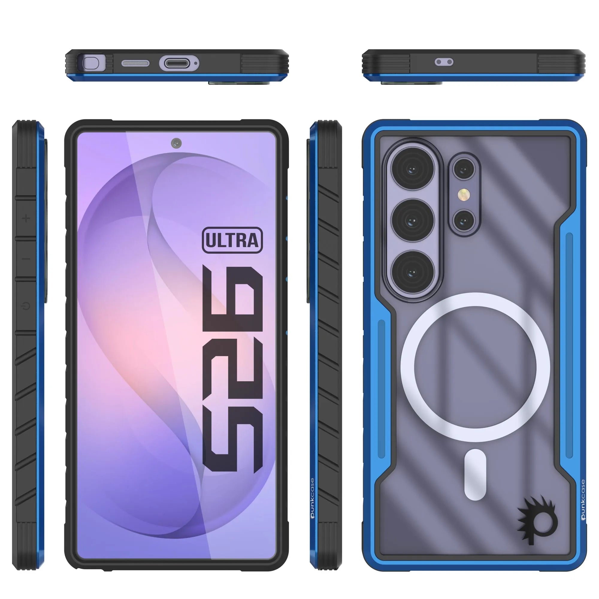 Punkcase S26 Ultra Armor Stealth Case Protective Military Grade Multilayer Cover [Navy Blue]