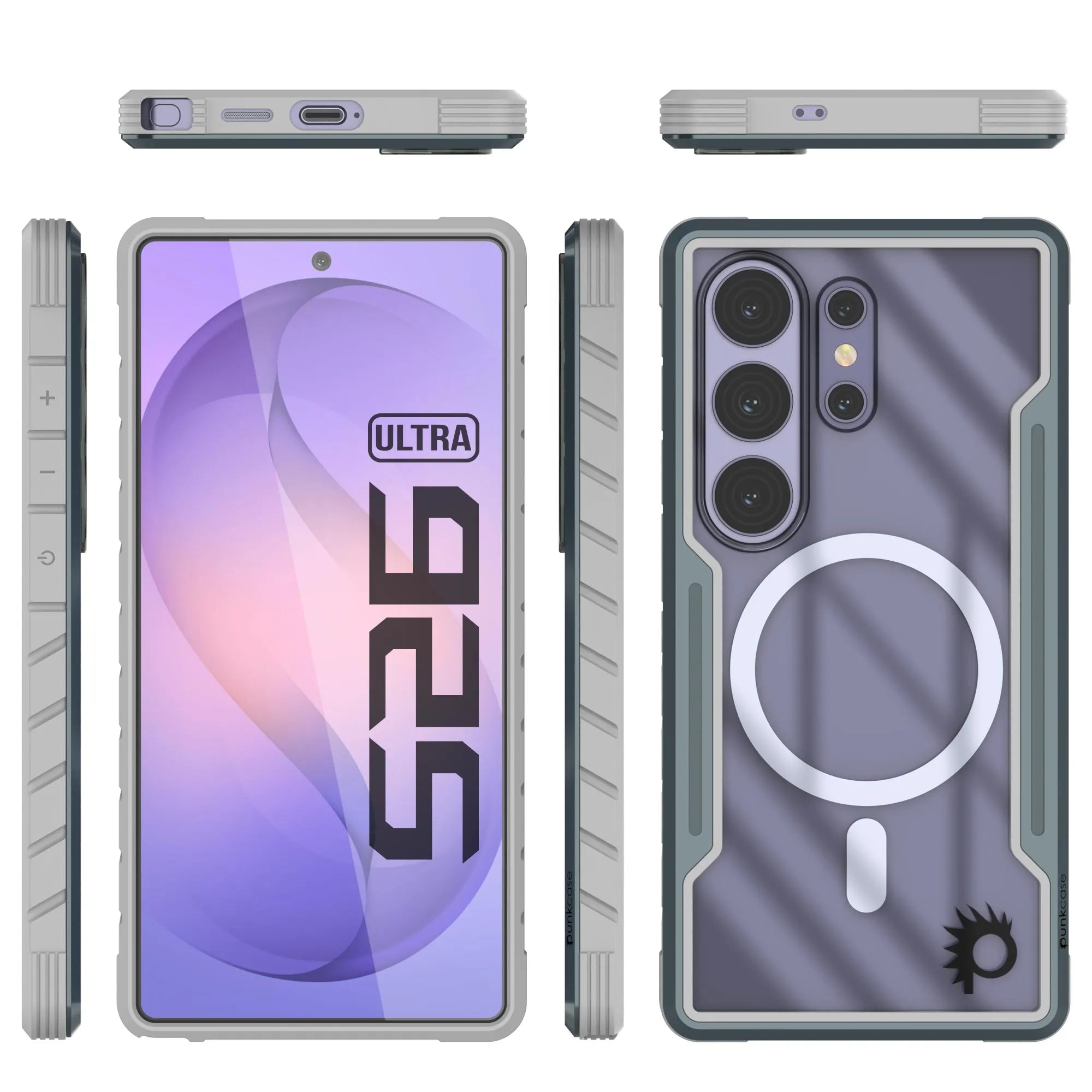 Punkcase S26 Ultra Armor Stealth Case Protective Military Grade Multilayer Cover [Grey]