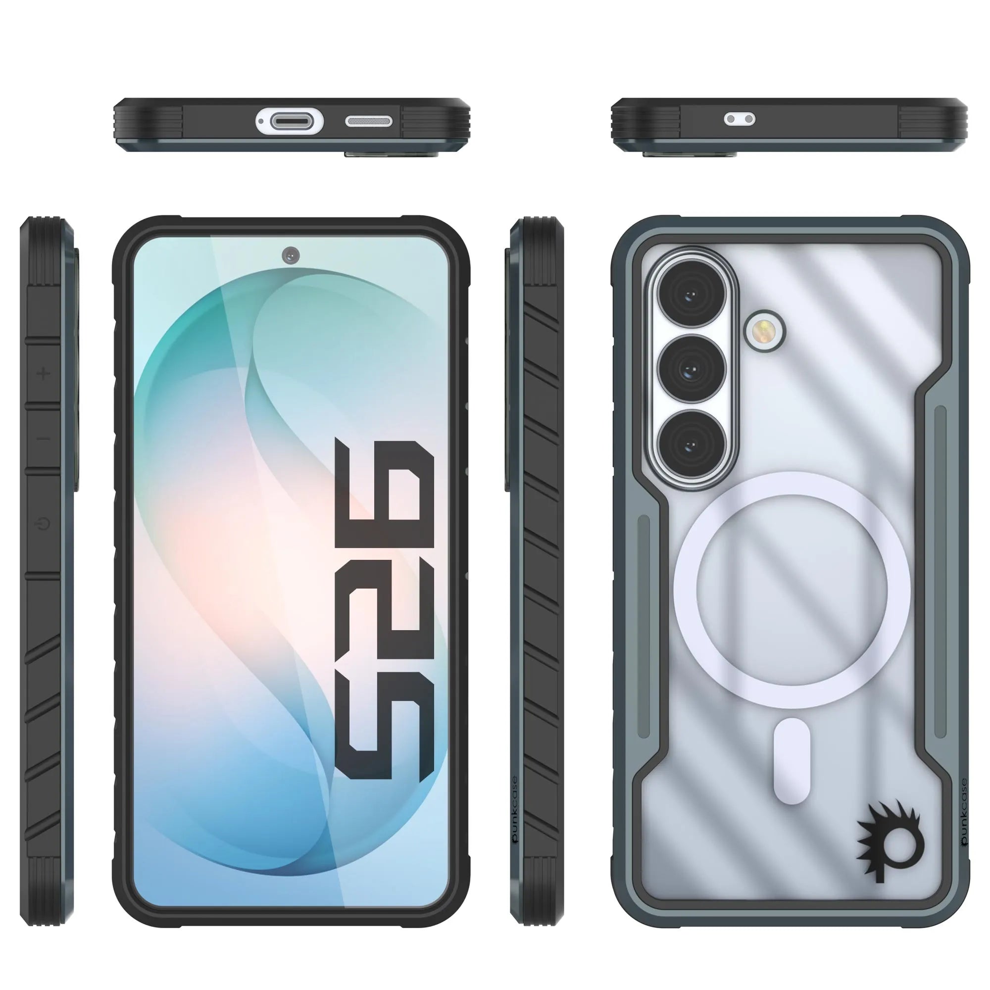 Punkcase S26 Armor Stealth Case Protective Military Grade Multilayer Cover [Grey-Black]