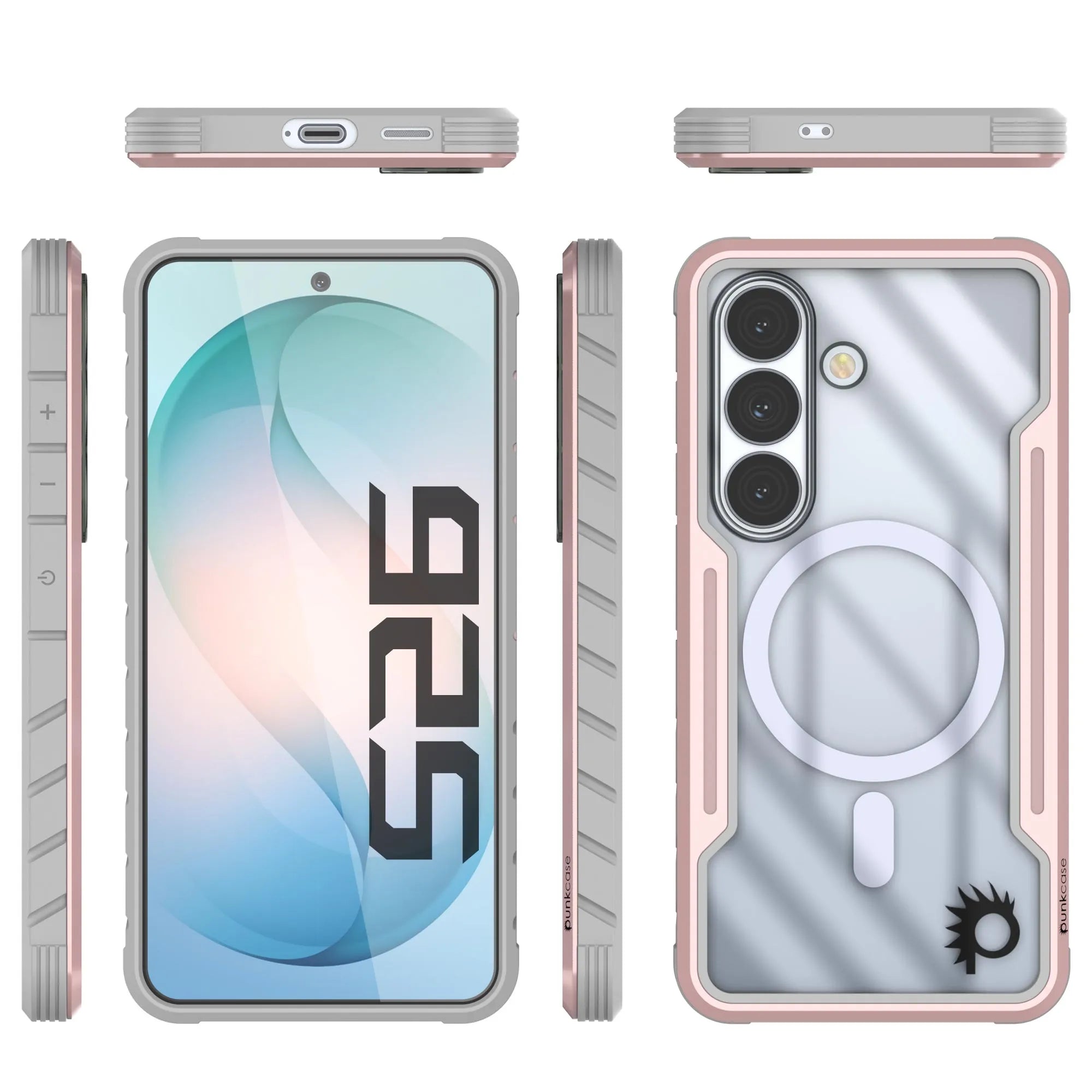 Punkcase S26 Armor Stealth Case Protective Military Grade Multilayer Cover [Rose-Gold]