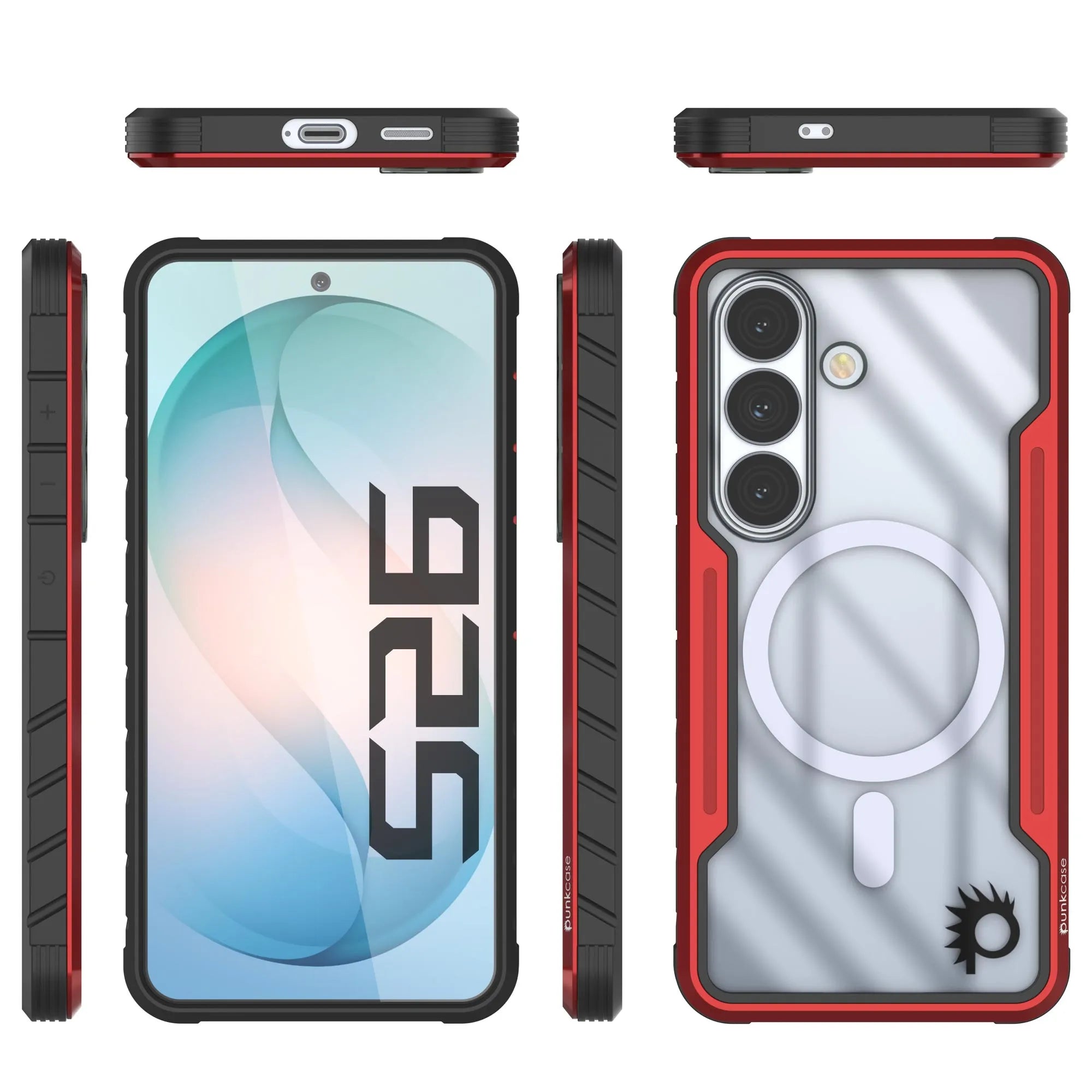 Punkcase S26 Armor Stealth Case Protective Military Grade Multilayer Cover [Red]