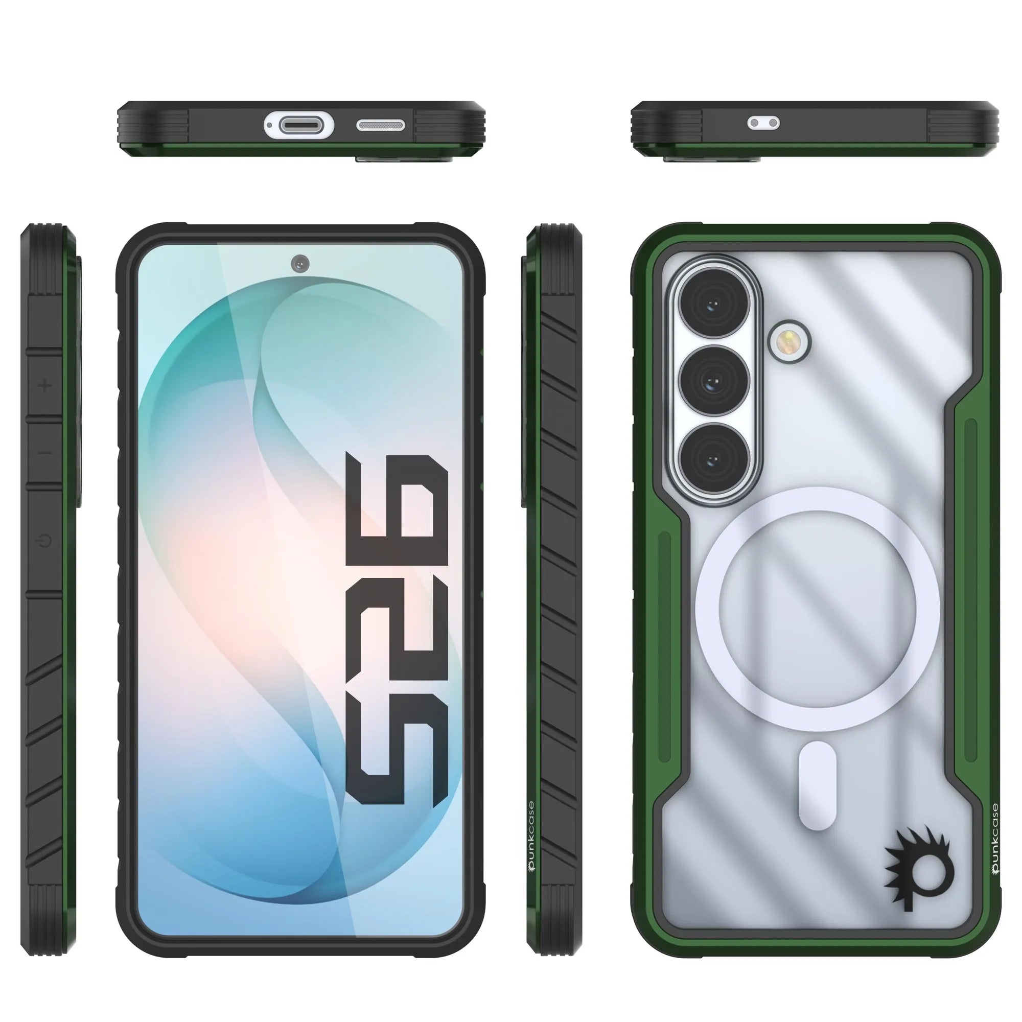 Punkcase S26 Armor Stealth Case Protective Military Grade Multilayer Cover [Dark Green]